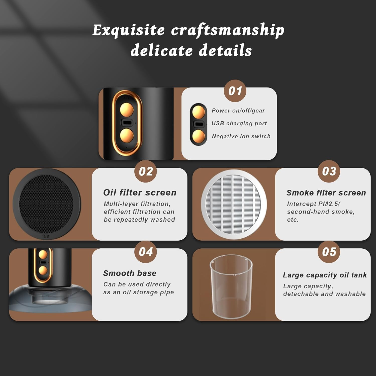 Puff Chill Fan for Smoking,Smoke Away Purifier Fan,Usb Powered Air Purification image number 1