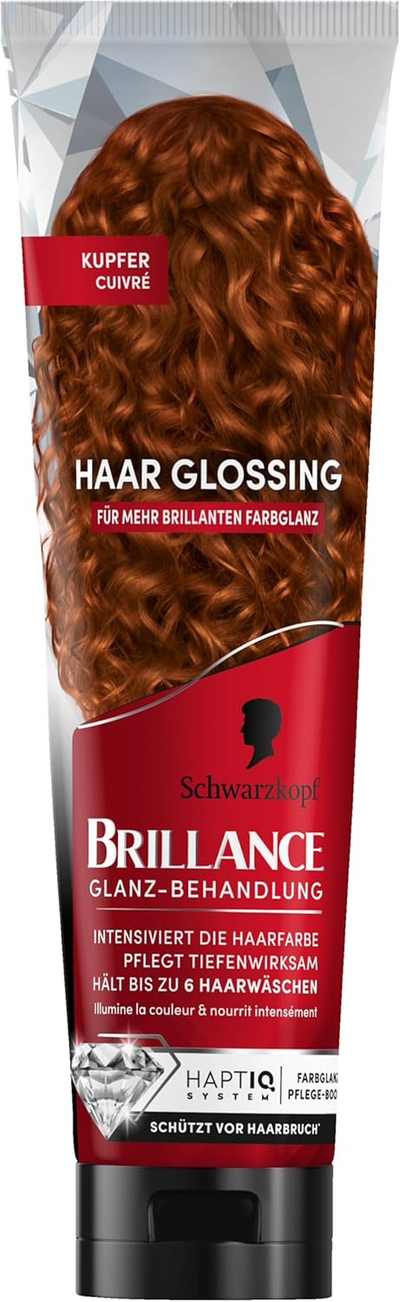 Brillance Shine Treatment, Hair Glossing Copper (150 Ml), Temporary Hair Colour That Can Be Applied like a Hair Mask, Intensifies Hair Colour for up to 6 Hair Washes image number 6