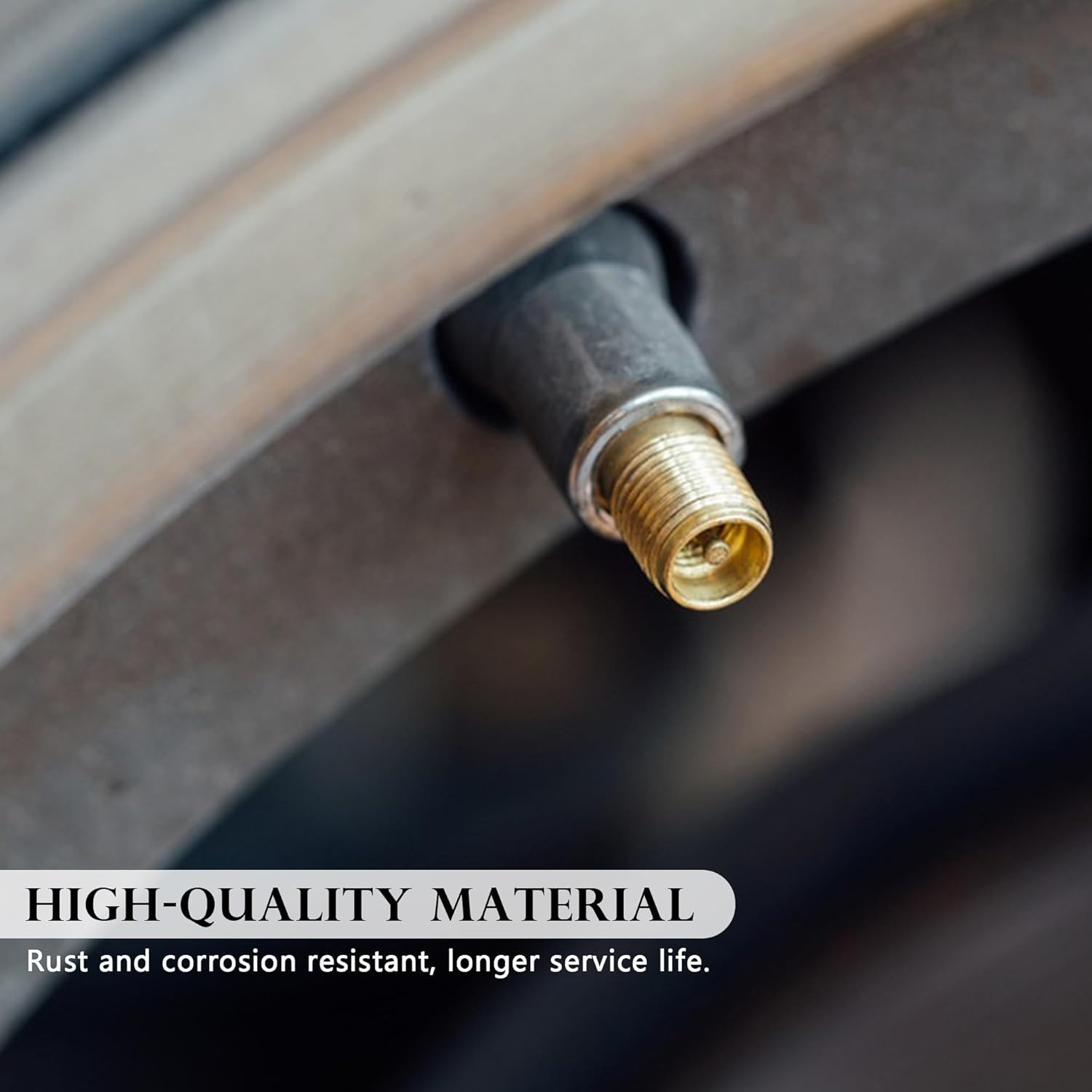 10 PCS TR413 Rubber Snap-In Tire Valve Stems Sturdy Replacement Tyre Valves Stems for 0.453" Tubeless Rim Holes on Cars, Go-Karts, Trucks, Lawn Mowers, Trailers