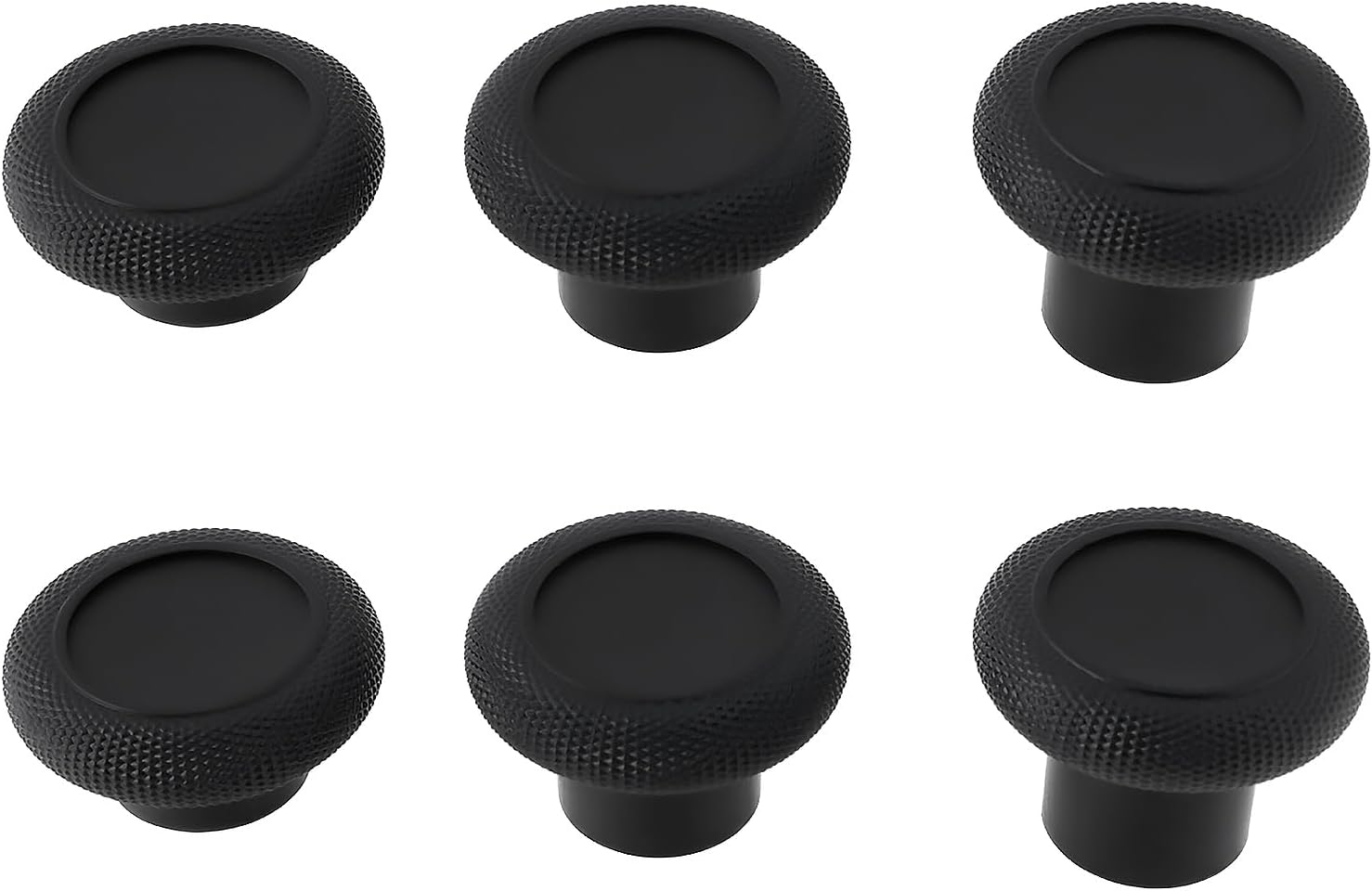 SG Store 6Pcs Game Joystick Thumb Stick Replacement Part Compatible with Xbox Controller 3D Simulation Joystick Black image number 4