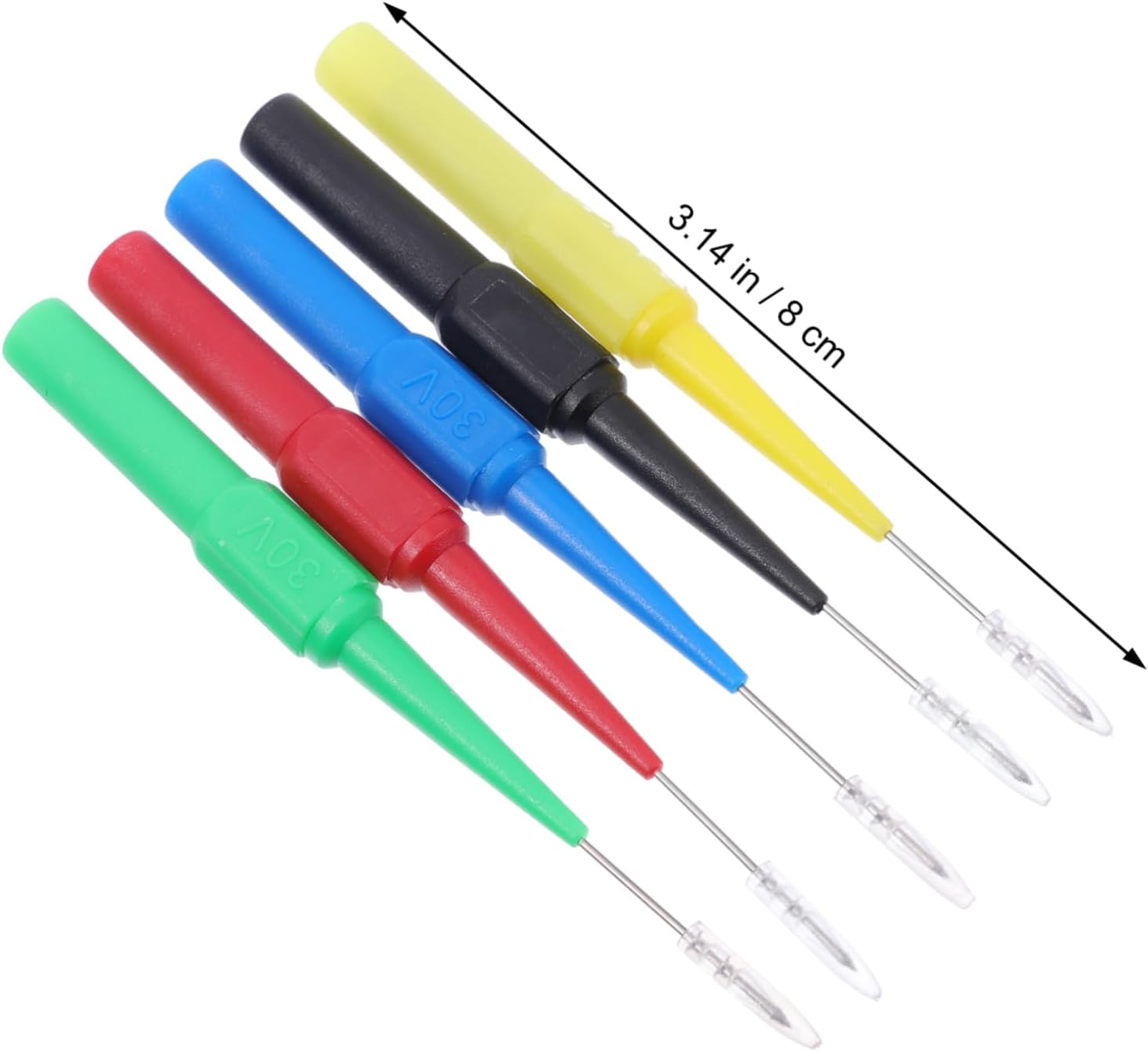 DOITOOL 10Pcs Automotive Test Probe Ultra-Fine Car Test Lead for Maintenance Tester Puncture Wire Tool for Car Circuit Testing Random Color image number 5