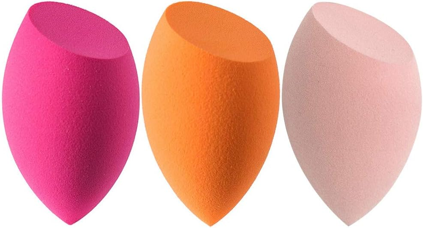 4Pcs Beauty Makeup Sponges Set for Dry & Wet Use - Foundation Blending Sponge for Concealer Blush Powder, Multi-Color Blender Sponges (4Pcs - Multi-Colored A)