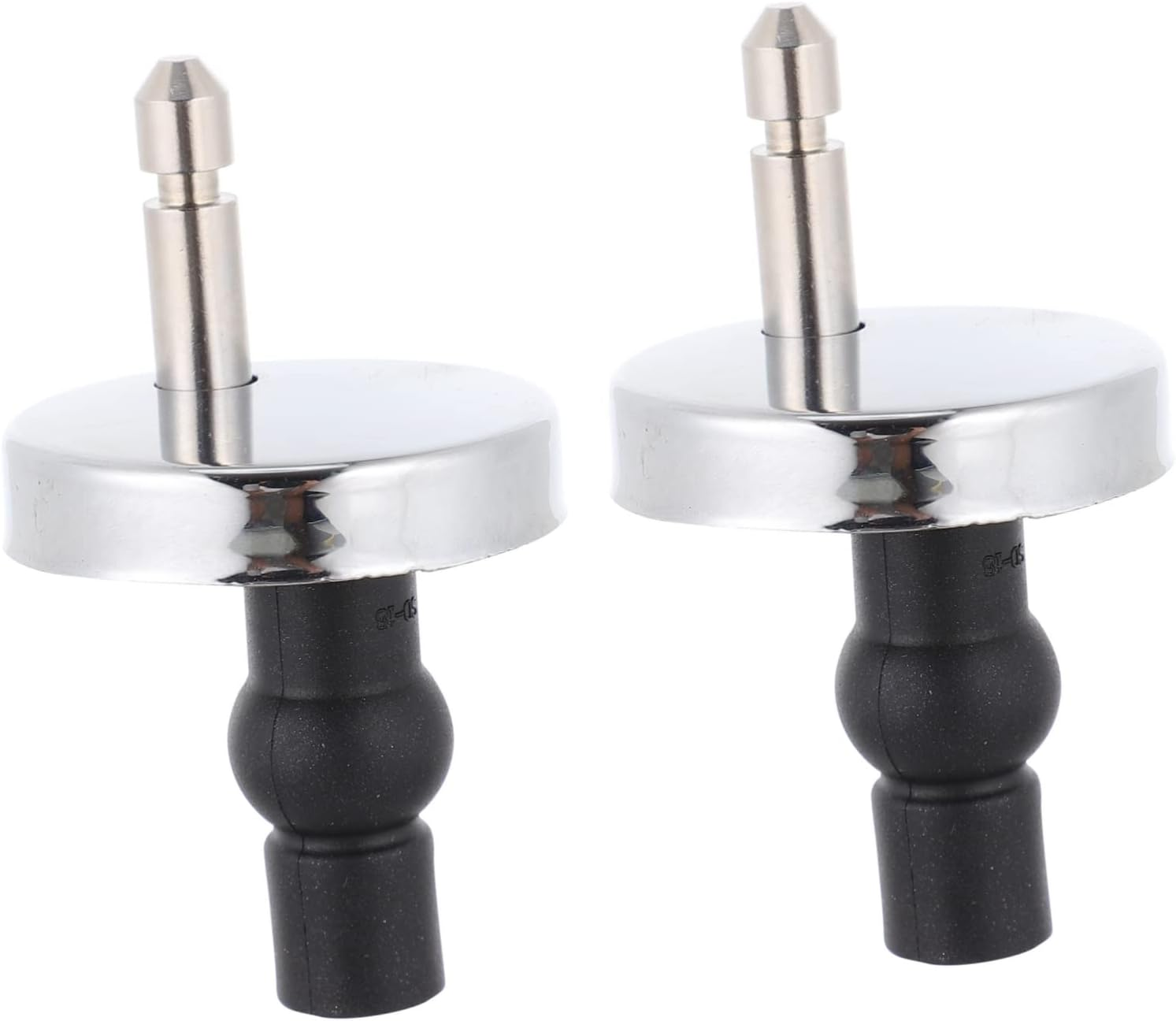 VILLFUL 1Set Toilet Lid Hinges Replacement Fittings Quick Release Toilet Seat Fixing Kit for Easy Installation and Replacement Compatible Standard