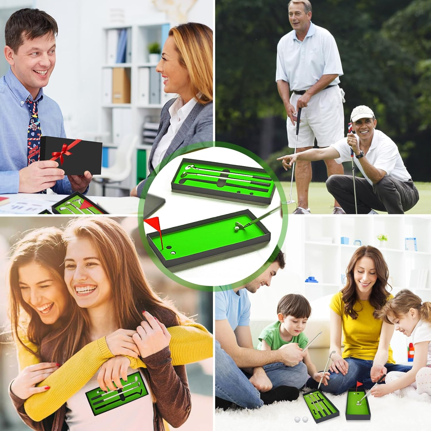 Upgraded Desktop Golf Pen Set - Includes Putting Green with Ball and Flag, Top Mini Golf Club Toy Driving Range, Golf Ball & Ballpoint Pen for Father, Trade Pen,Valentine'S Day image number 6