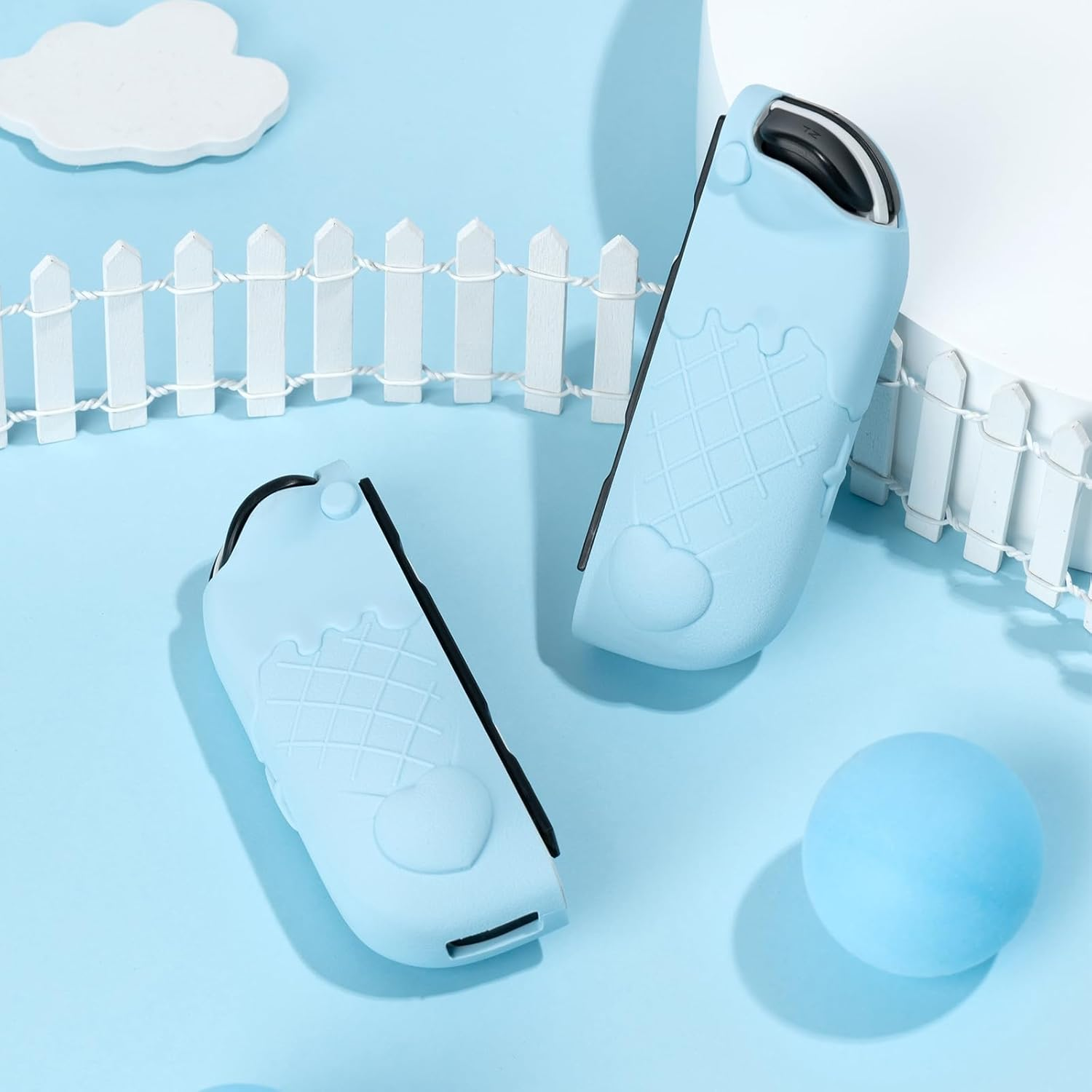 Kuitmor Protective Shell for Switch Joy Con Controller,Soft Silicone Cover Case,Anti-Scratch Protective Case for Nintendo Switch/Oled Joy Cons