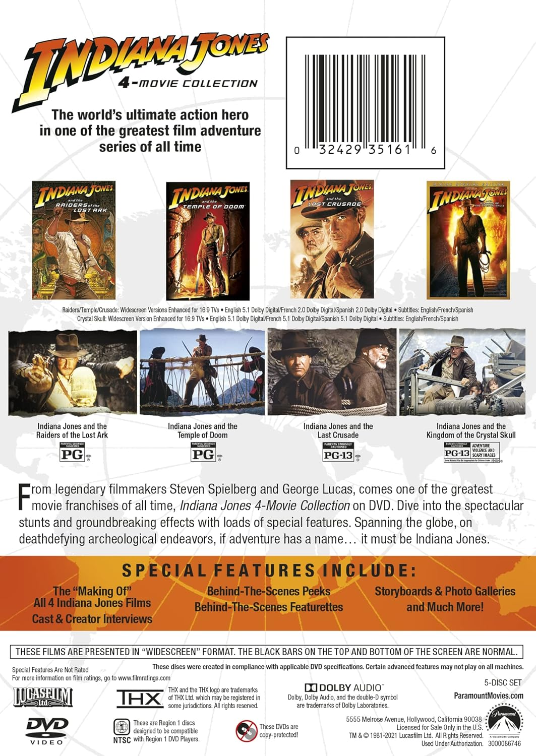 Indiana Jones 4-Movie Collection image number 4