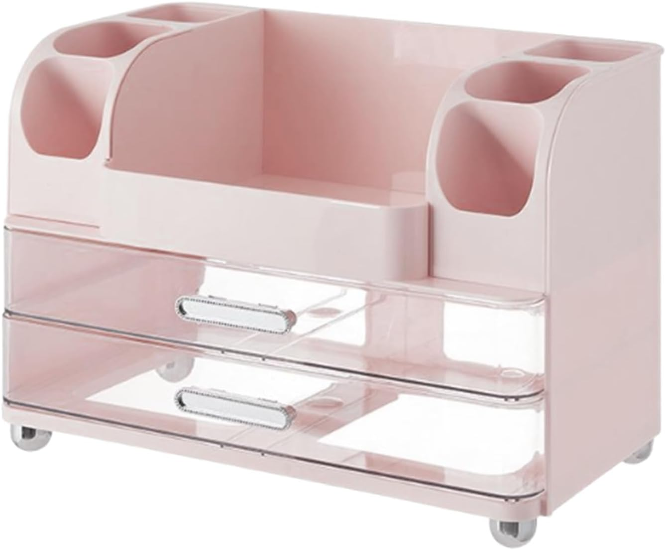 Vgvgaj Makeup Organizer - Cosmetic Tabletop Holder - Countertop Organizer with Drawer for Makeup Jewelry Toiletries Medicine Crafts Dresser Kitchen Bathroom