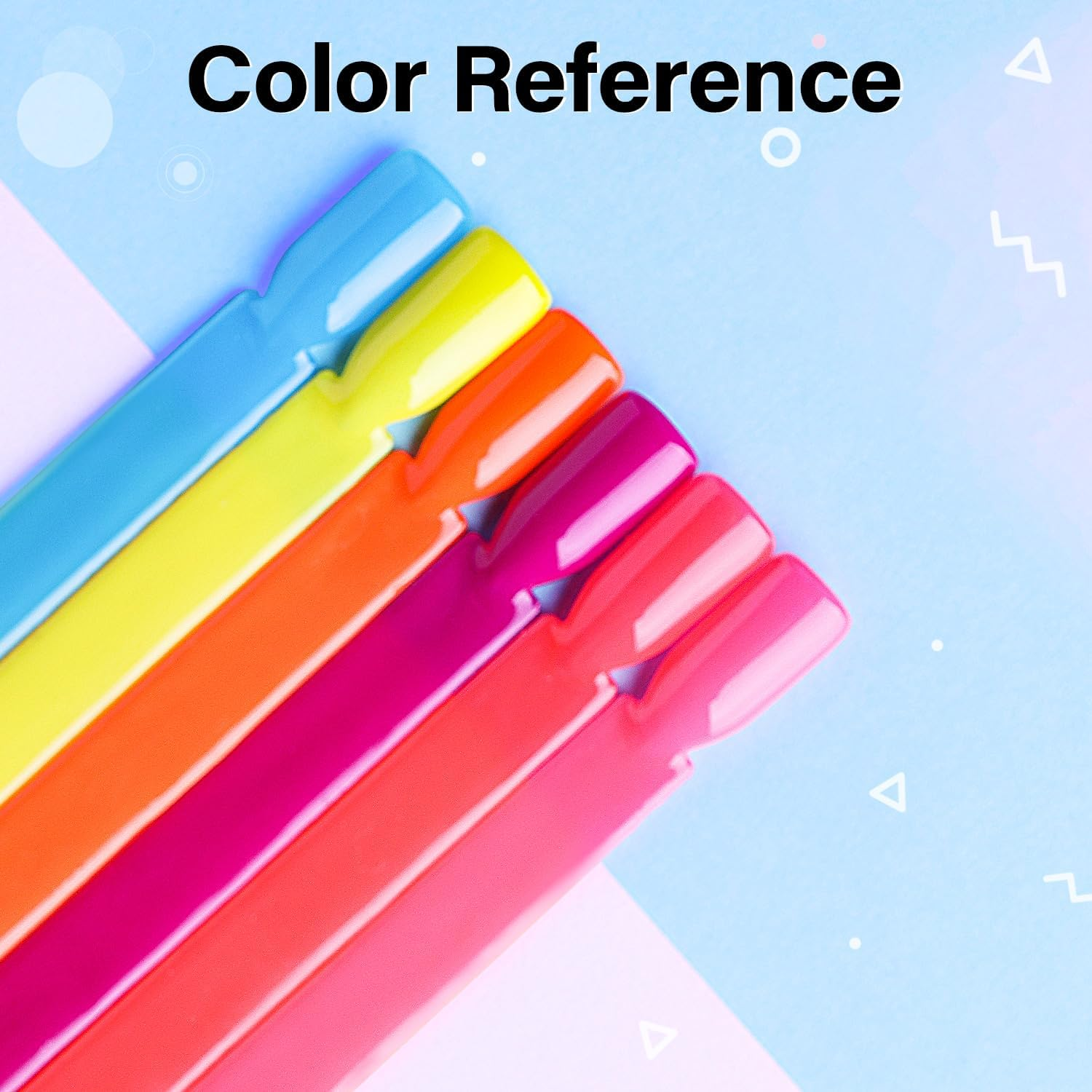 AIMEILI Soak off UV LED Gel Nail Polish Neon Multicolour/Mix Colour/Combo Colour Set of 6Pcs X 10Ml - Kit Set 11 image number 5