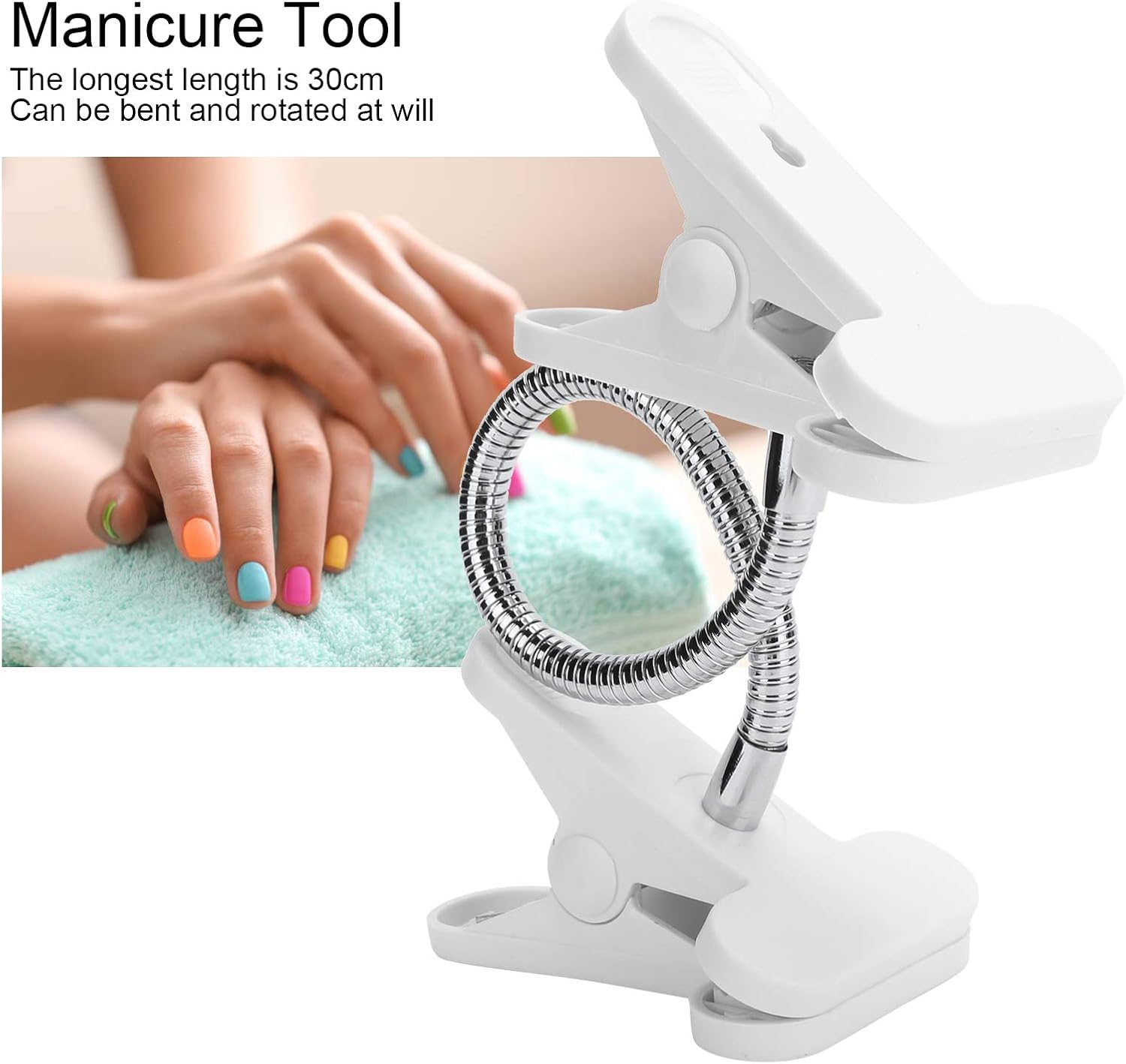 Nail Art Hand Model Holder, Nail Art Practice Hand Clamp Hand Fixing Clamp Clip Manicure Accessories Practicemanicure Tool for Nail Art Schools for Nail Salon image number 3