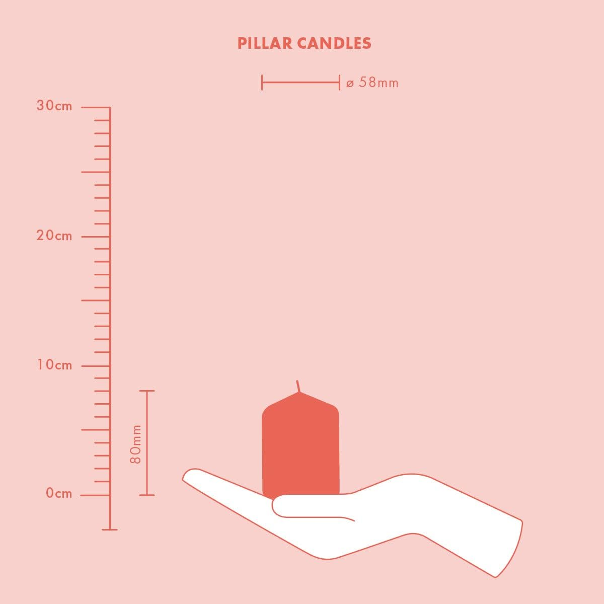 Bolsius Pillar Candles - Green - 4-Pack - 8 X 6 Cm - Decorative Household Candles - Long Burning Time of 17 Hours - Unscented - Includes Natural Vegan Wax - without Palm Oil image number 6