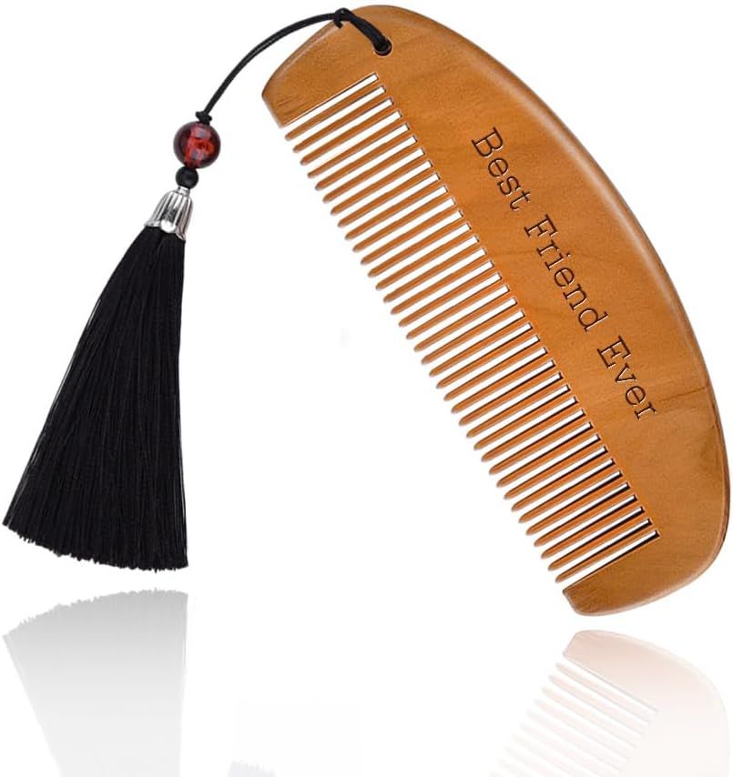 Best Friend Ever Gifts for Women Friends Friendship Gifts for Best Friend Birthday Anniversary Christmas Graduation Gift Bestie BFF Unique Engraved Hair Comb for Friends Gift Ideas image number 2