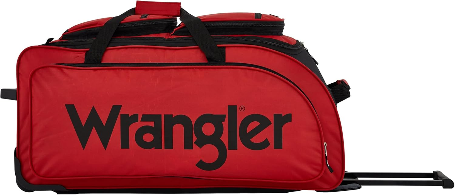 Wrangler Wesley Rolling Duffel Bag, Salsa Red, 30" Wesley Rolling Duffel Bag image number 5
