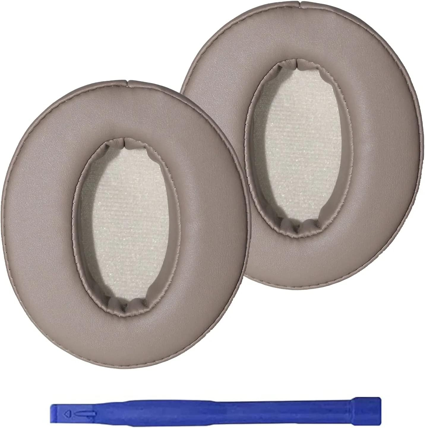 HD4.50BT Replacement Ear Pads Quite-Comfort Protein Leather, Earpads Cushions for Sennheiser HD4.50BT, HD4.50BTNC, HD4.40BT, HD450BT HD430 HD440 HD350BT HD400S HD458BT HD300 Headset（Champagne） - Black image number 5