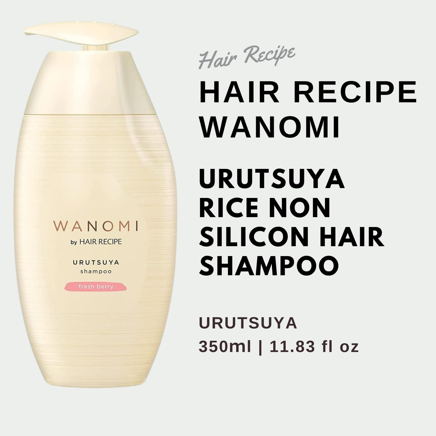 Hair Recipe Wanomi Urutsuya Hair Shampoo Pump 350 Ml image number 1