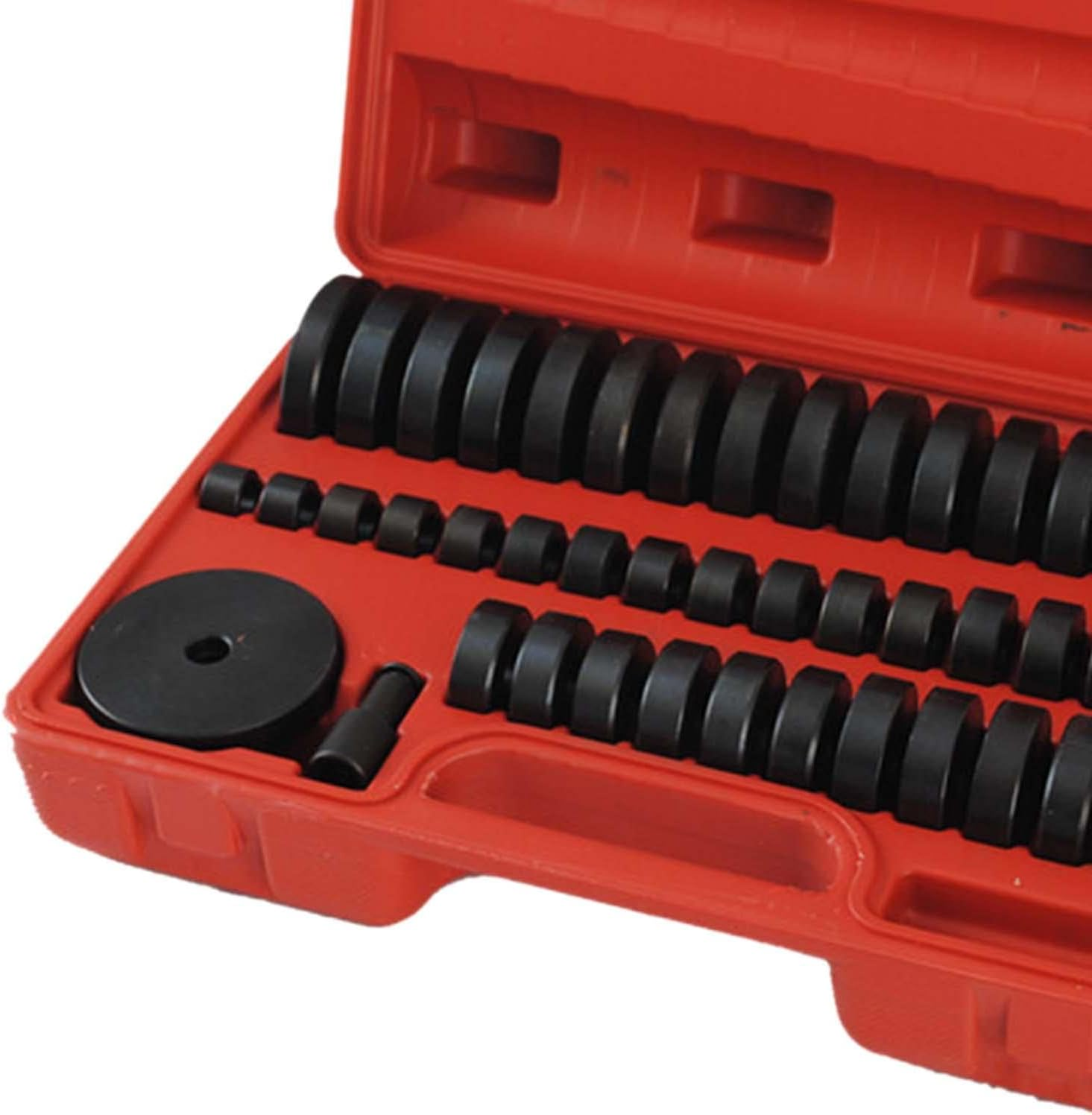 52 Pieces Bearing Race and Seal Driver Set,Bearing Driver Kit,49 Bearing Adapters Bearing Race Installer for Automotive Wheel Bearings image number 5