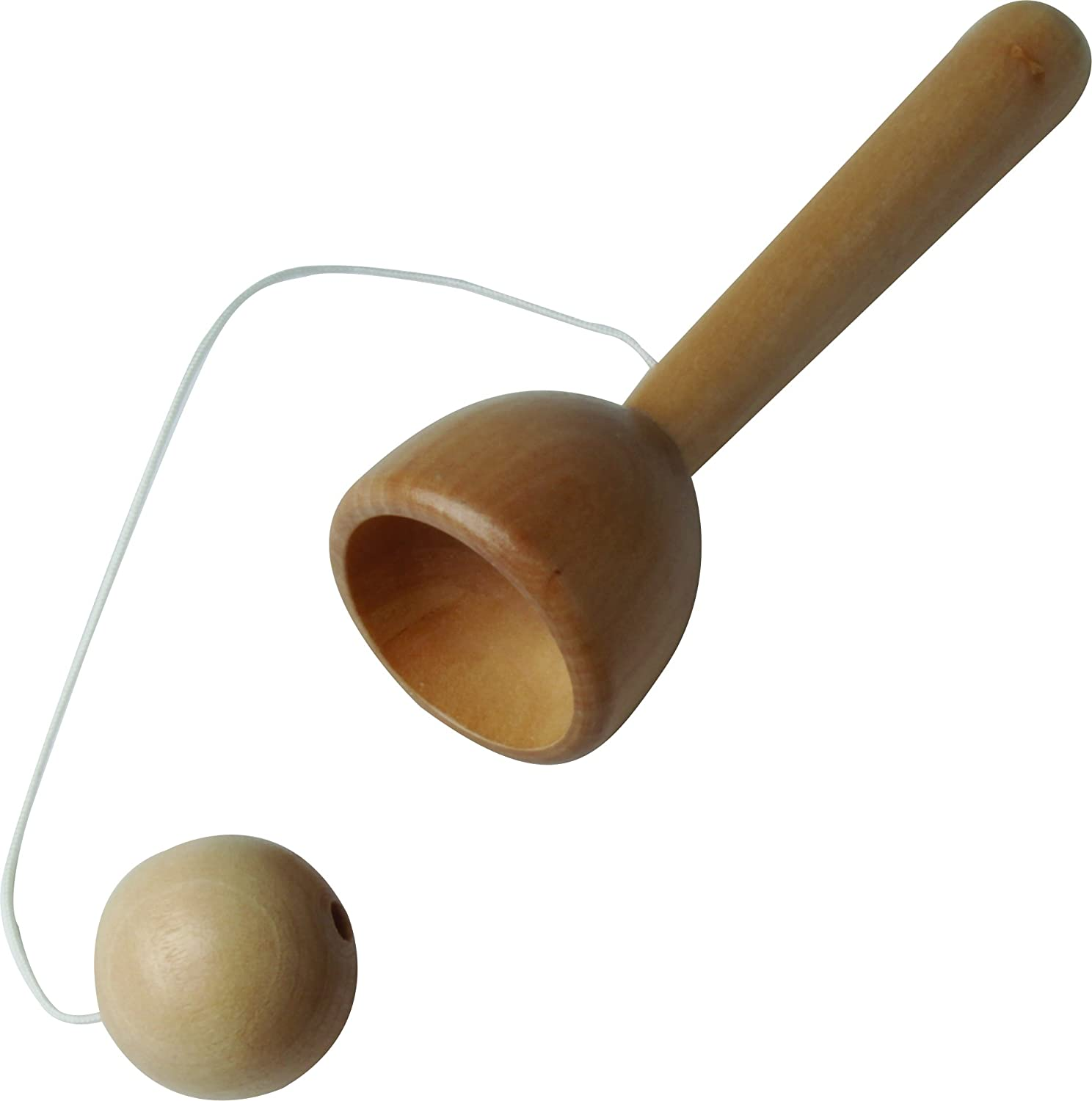House of Marbles Wooden Cup and Ball, a Traditional Victorian Hand-Eye Coordination Toy of Skill, Dexterity and Fun for Kids Who Play Throw and Catch to Learn Balancing and Control