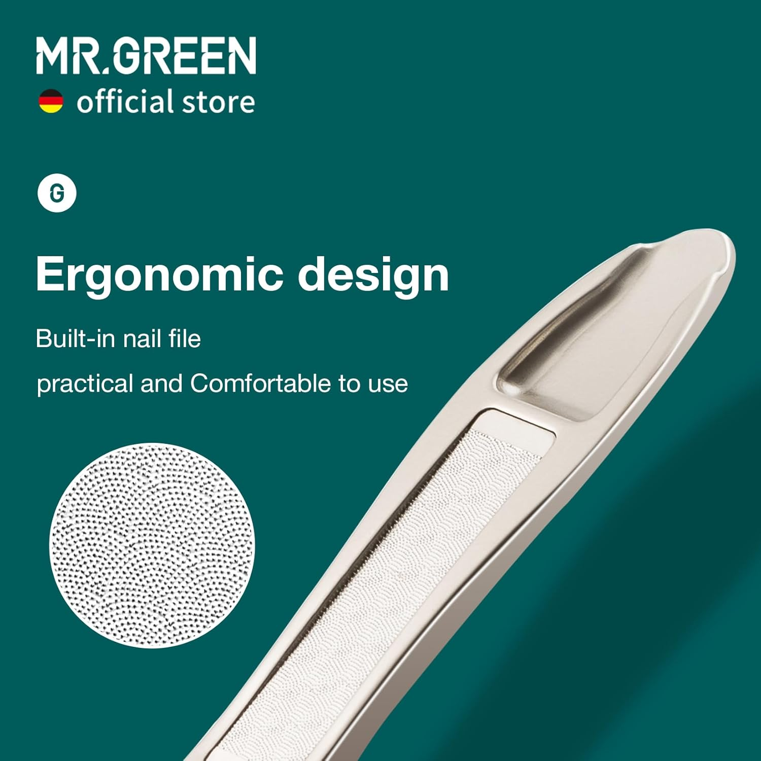 MR.GREEN Slanted Edge Nail Cutting Clippers Cuticle Nippers Tool Stainless Steel Dead Skin Oblique Tip Trimmer Manicure Scissors (Mr-1115 (Large)) - Mr-1110 image number 4