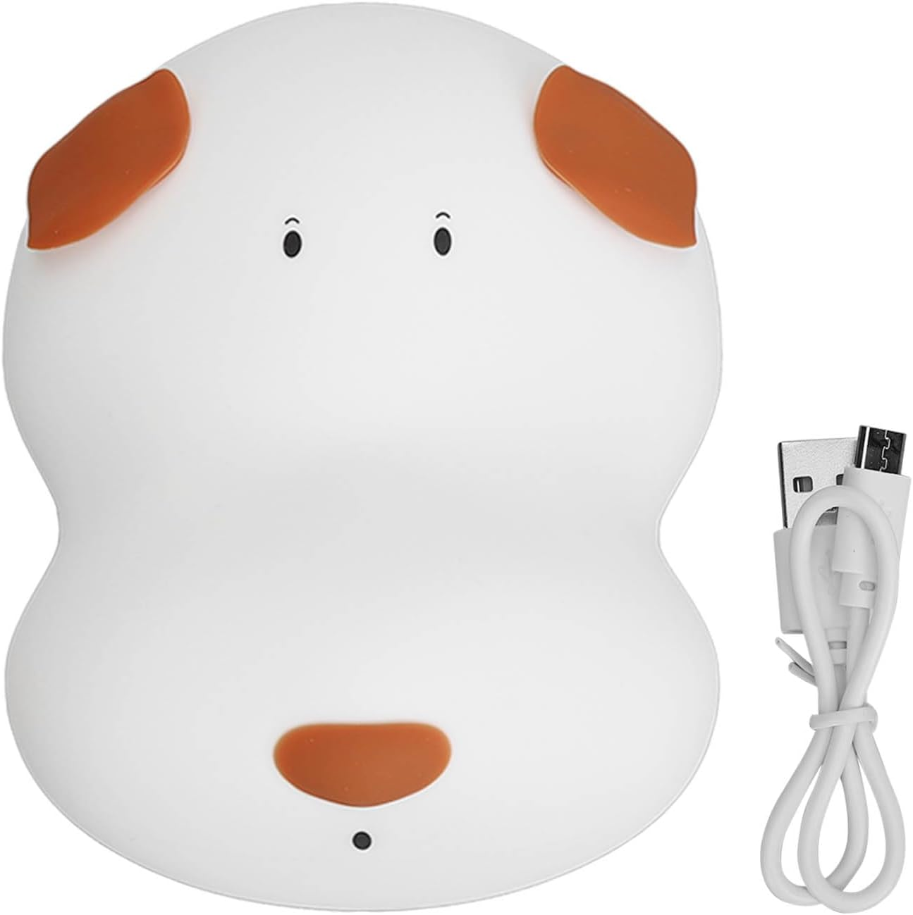 Cute Silicone Dog Night Light Color Changing Lamp for Kids Bedroom image number 4