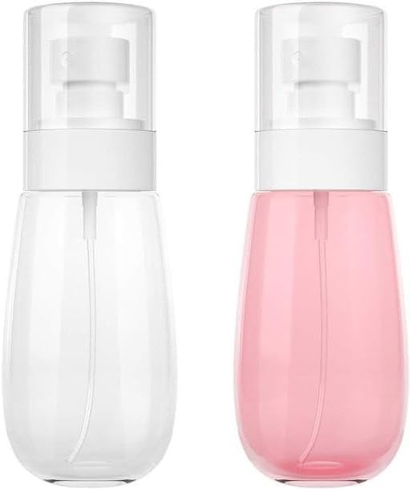60Ml Plastic Mini Fine Mist Spray Bottles, 2Pcs 60Ml Leak Proof Fine Mist Mini Empty Spray Bottles, Empty Plastic Spray Bottle Mist Travel Spray Bottle image number 1