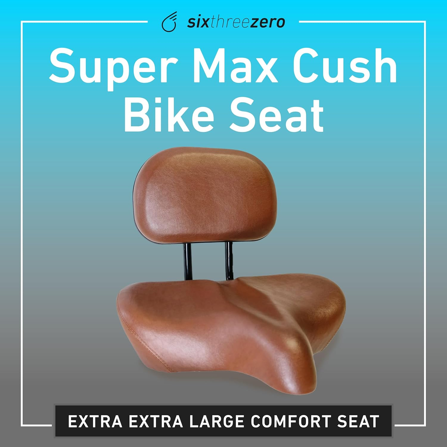 Sixthreezero Bike Seat, Comfortable Bicycle Saddle Cushion Comfort Seat for Men and Women