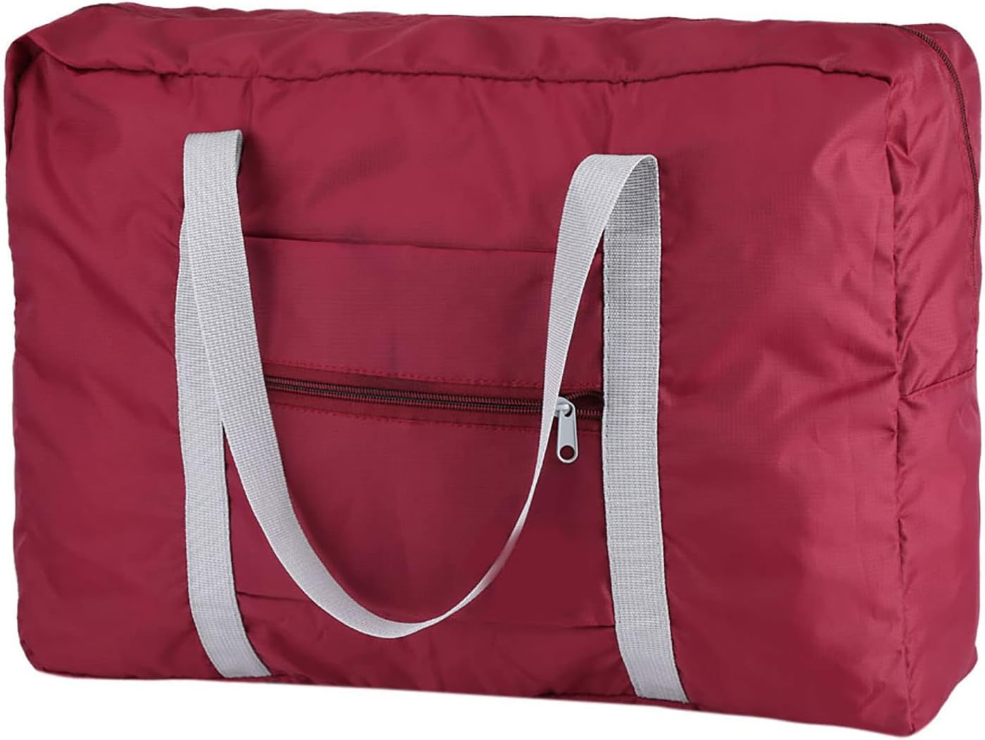 Luggage Bag, Foldable Carry on Travel Bag Nylon Polyester Wearproof Waterproof Travel Duffel Bag for Outdoors, Sports, Travel(Wine Red)