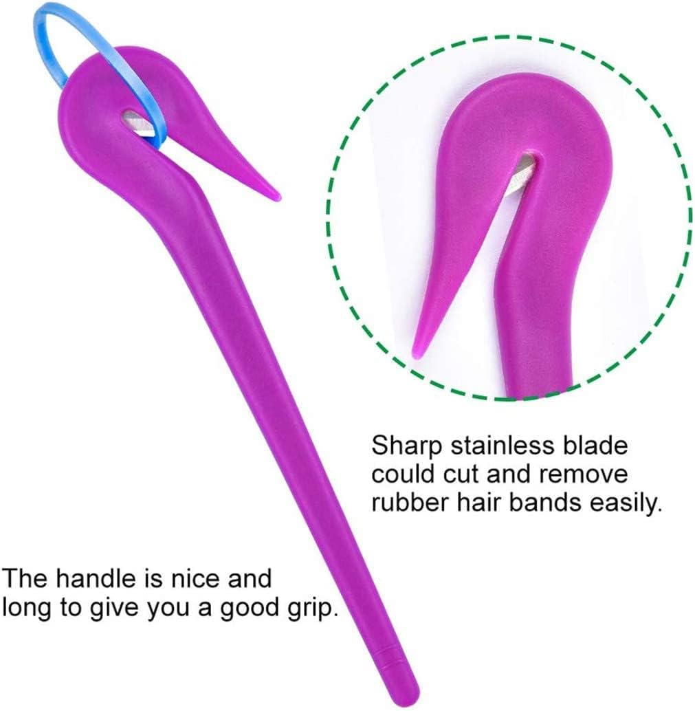 Elastic Hair Ties 1000 Pcs Hair Elastics in Multicolors with 1Pcs Hair Bands Cutter Remover & 2Pcs Hair Tail Tools for Toddler Infants Kids Girls Women (Jelly) image number 2