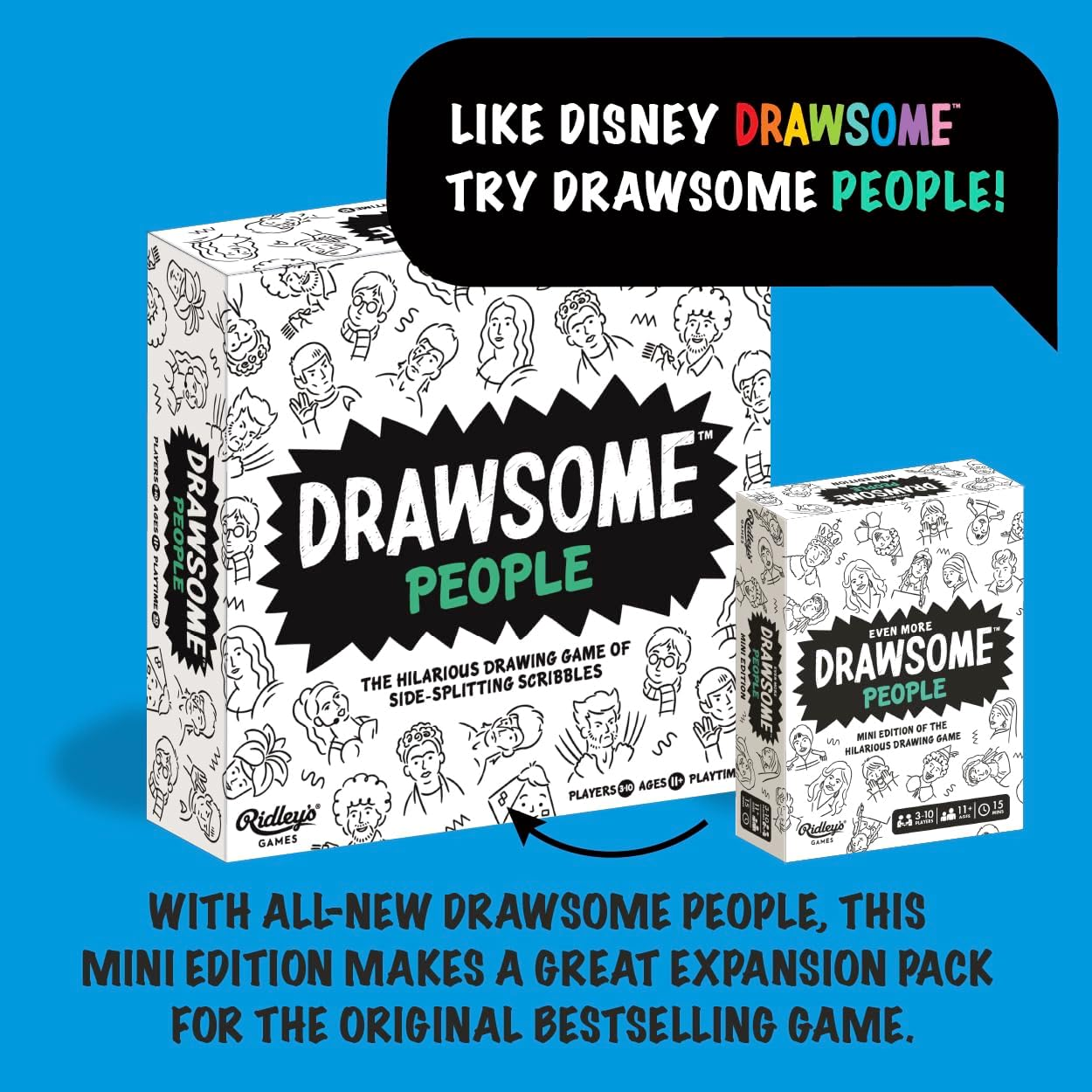 Ridley'S Disney Drawsome: Draw Game - 3 to 10 Players, Ages 6+ image number 2