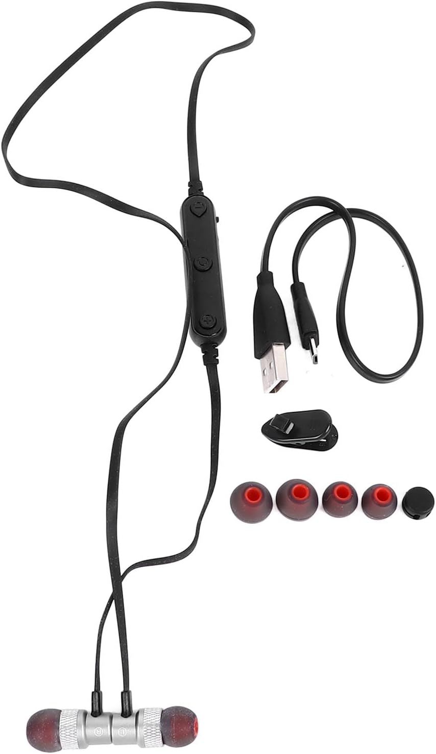 Dpofirs Wireless Headphones Hifi Stereo Noise Cancelling Neckband Earphones for Sports, Lightweight Design, for Fitness Enthusiasts image number 5