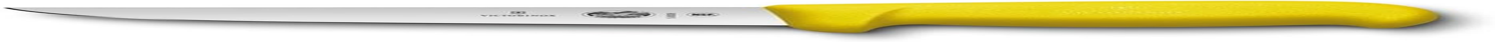 Victorinox Fibrox Straight Wide Blade Boning Knife, Yellow, 5.6008.15 - Blue image number 2