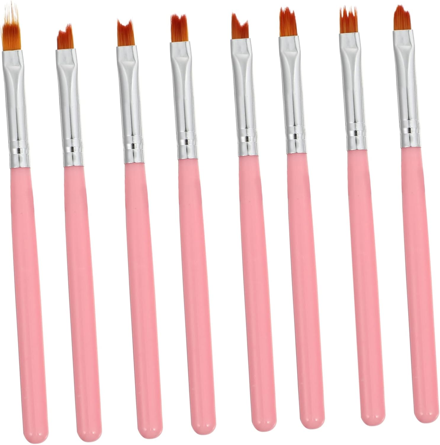 PLAFOPE 8Pcs Manicure Set Nail Art Brushes Nail Art Pen Painting Tool for Diy and Salon