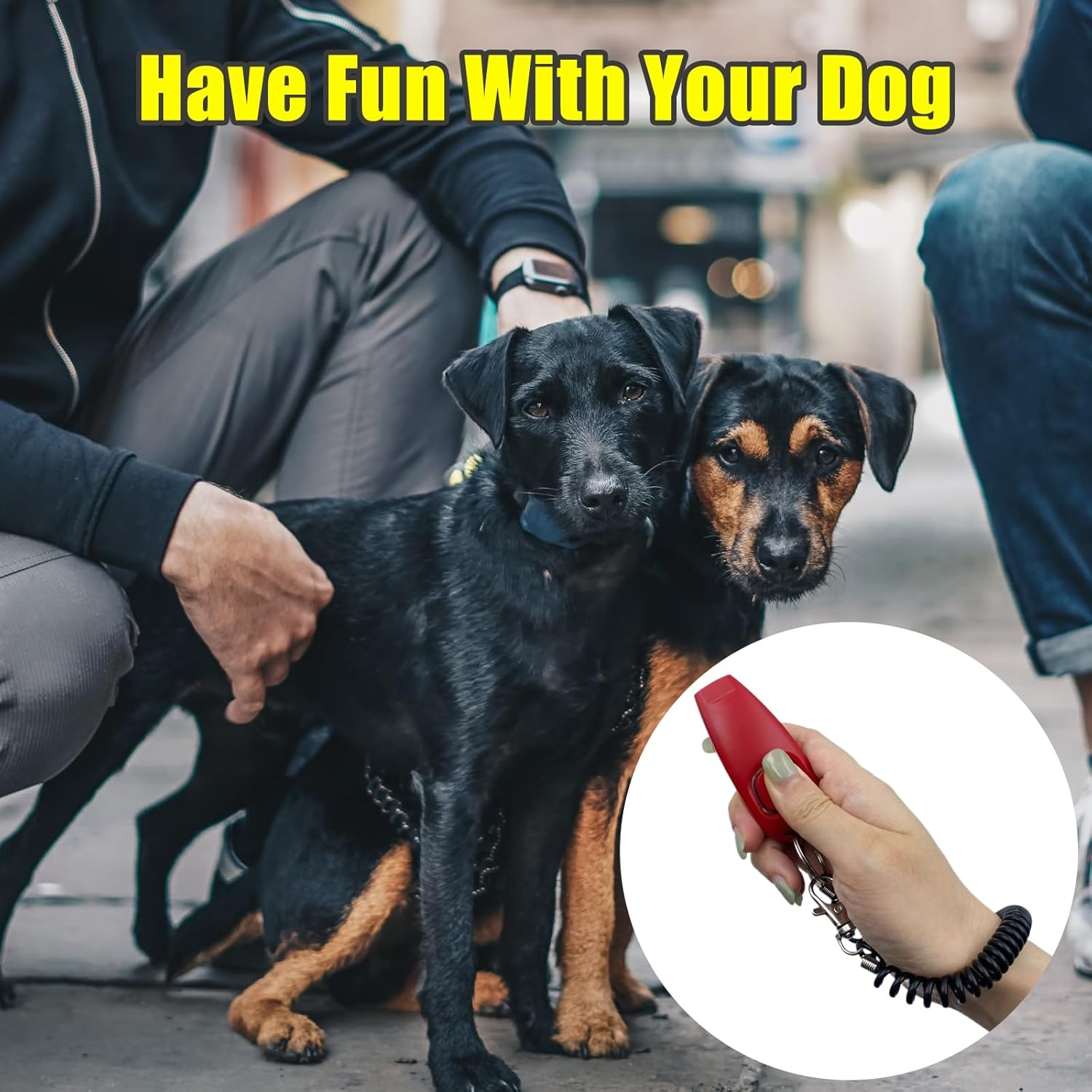 VPB Dog Whistles Set,2 in 1 Combined Dog Clicker and Whistle,Dog Whistles for Recall and Dog Training Whistle,With Adjustable Lanyard,Suitable for Dogs and Puppie image number 5