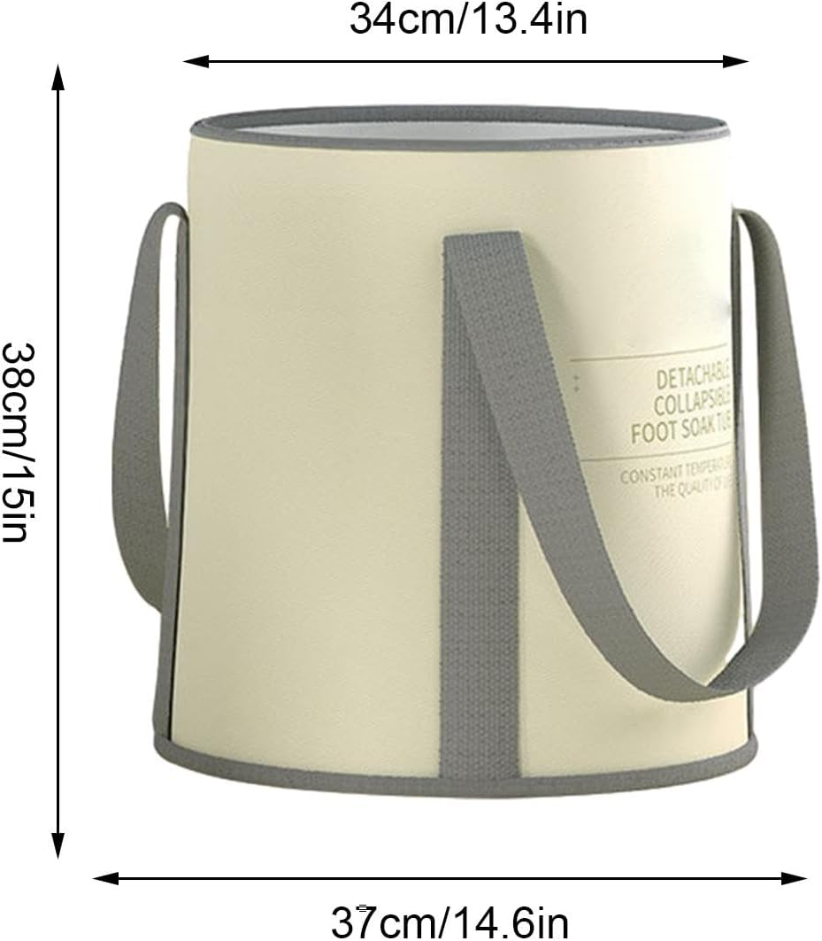 Foot Bath Bucket - Foldable Foot Bath Basin | Foot Bucket Foot Wash Basin Bag, Portable Salon Case, Barber Equipment Carrier, Foot Tub with Handle, Portable Foot Soak for Camping Laundry Travel