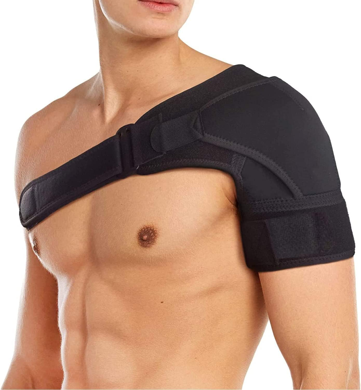 Adjustable Shoulder Support Brace for Men and Women, Shoulder Strap Support for Shoulder Relief Pain, Rotator Cuff Support Fits Left and Right(L-Xl) image number 2