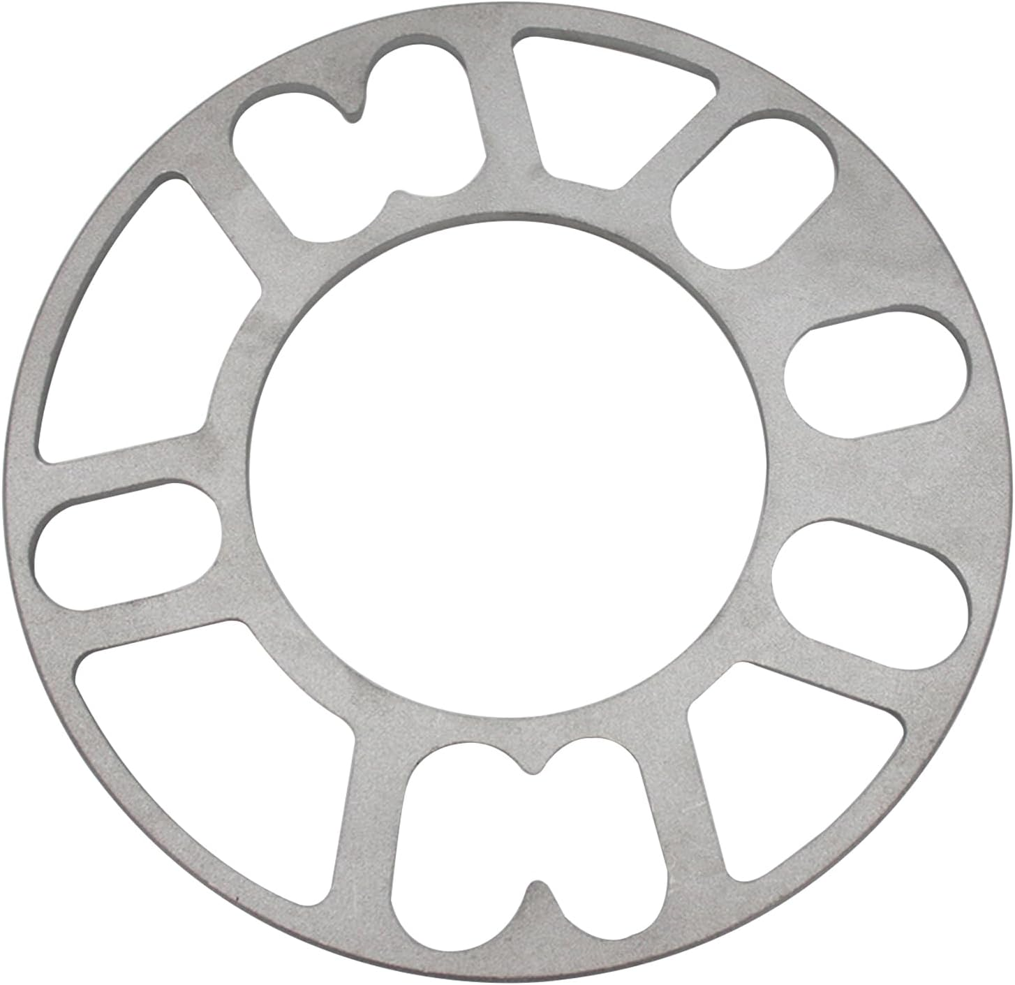 Acbbmns 4 Pcs Car Universal Wheel Spacers, 5Mm Aluminum Alloy Shim Spacer Modified Widened Wheel Hub Gaskets for Most 4/5 Lug Wheels PCD 98-120Mm image number 1