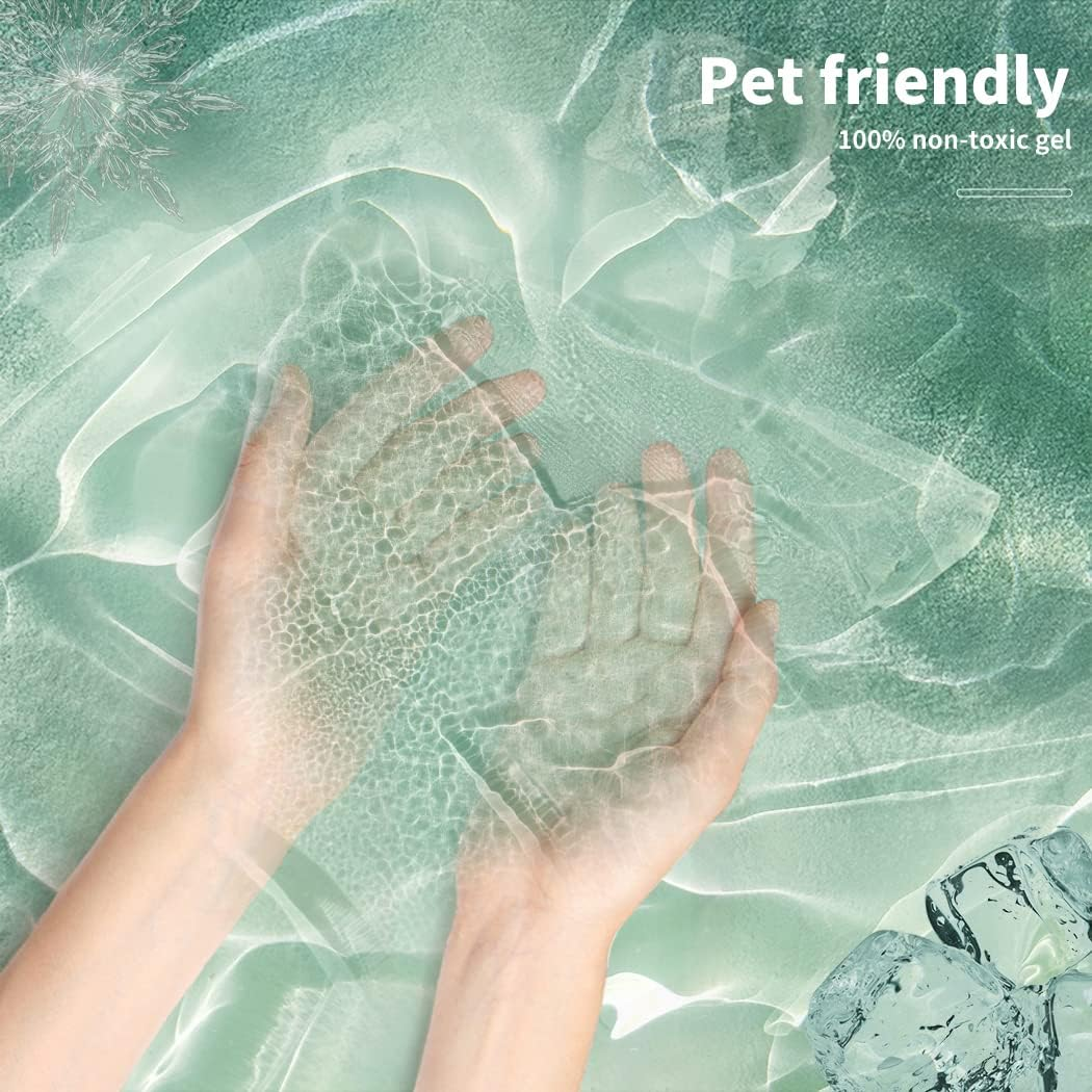 Pawz Pet Cooling Mat Cat Dog Gel Non-Toxic Bed Pillow Sofa Self-Cool Summer S, Self-Cooling Mat, Comfortable Pillow, Premium PVC Fabric, Double Stitched Edges, Hassle-Free Cleaning image number 3