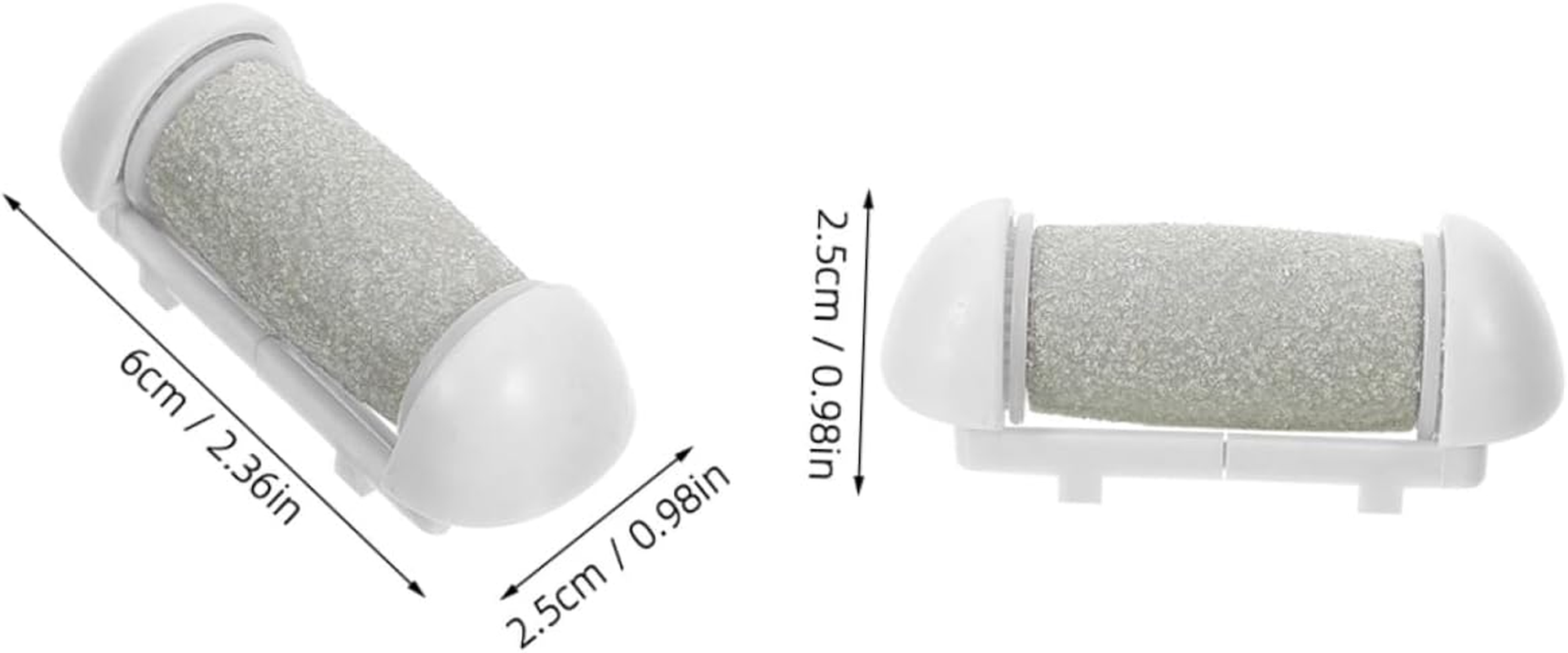 4Pcs Foot Files for Women Electric Callus Remover Roller Heads Coarse Replacement Roller Refills Dead Skin Removal Pedicure Tool Kit image number 4