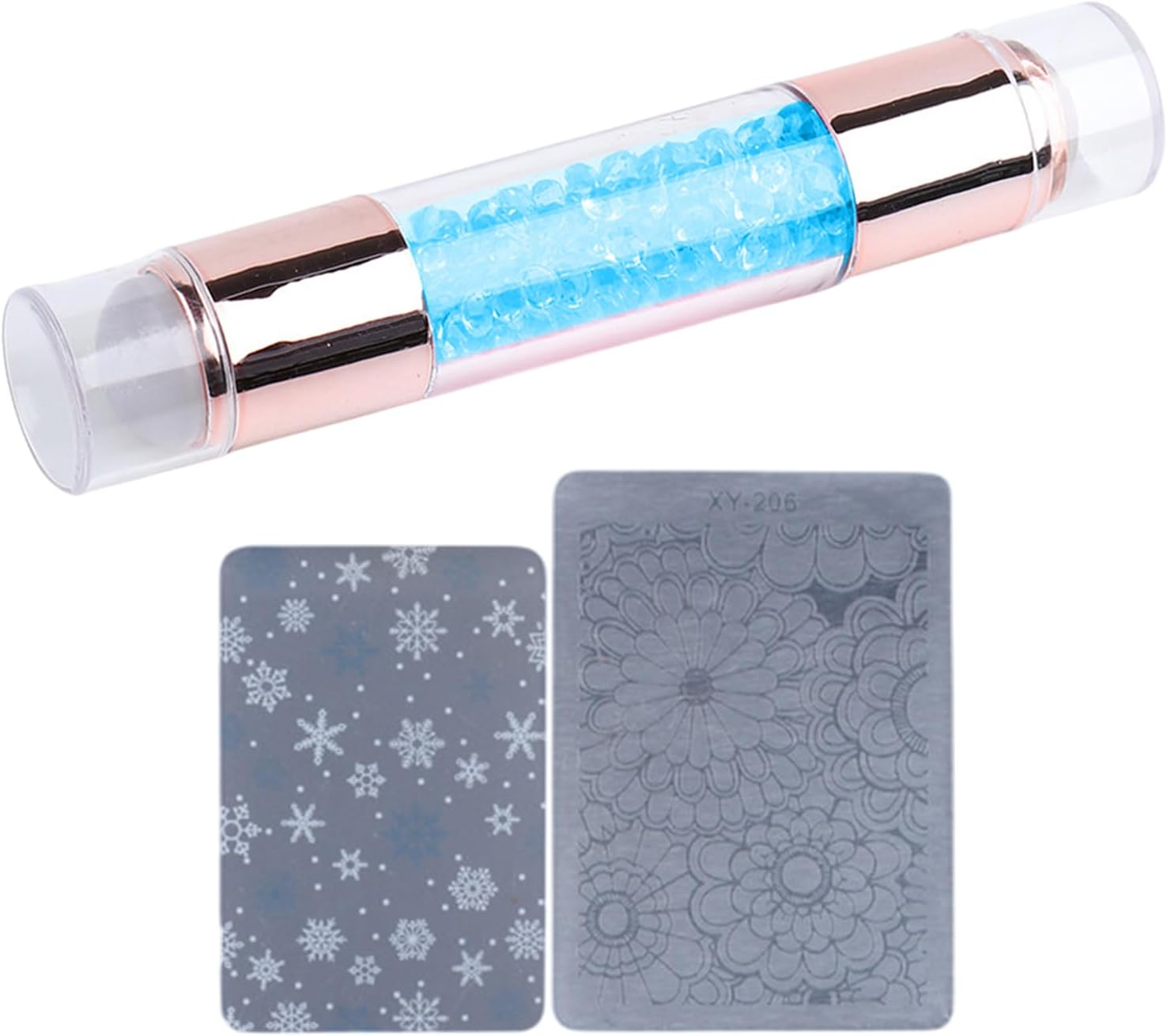 Nail Stamper - Stamping Pens - Rhinestone Embellished Double Ended Stamping Pens for Women Nail Salon Manicure image number 3