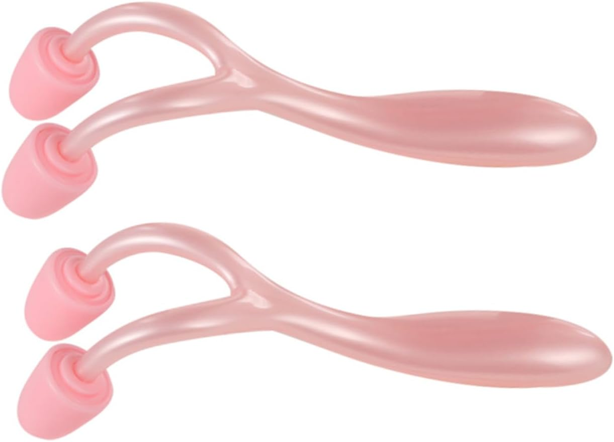 MERRYHAPY Nose Massager Roller 2Pcs Facial Beauty Tool Pink Nose Roller and Bridge Correction Suitable for Women Daily Skin Care Use image number 2