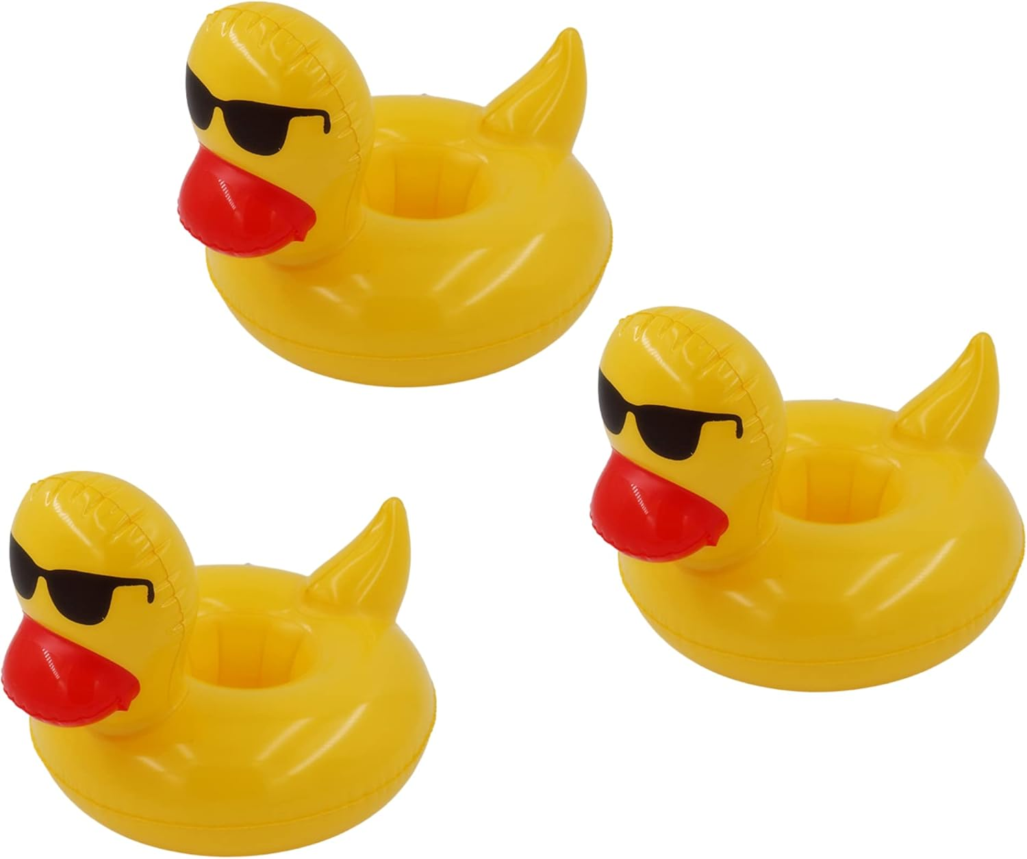 Inflatable Drink Holder, 3 Pcs Cup Pool Drink Holder Floating for Summer Pool Party image number 2