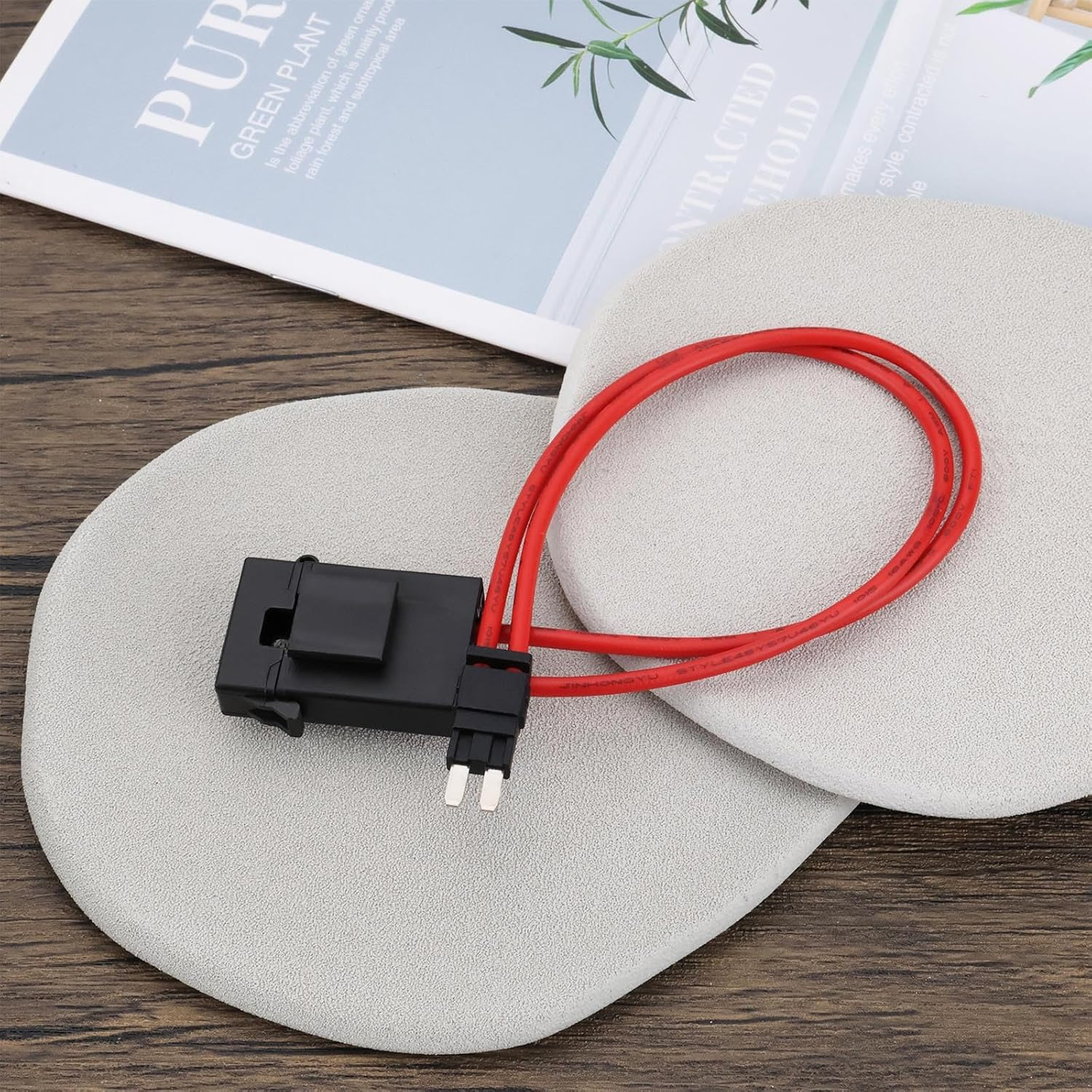 Be in Your Mind 2Pcs 32V 5A Micro 2 Fuse Holder Extension Wire 16WAG Car Modification Acc Fuse Box Power Socket Extension for Car Auto Fuse Connector image number 6