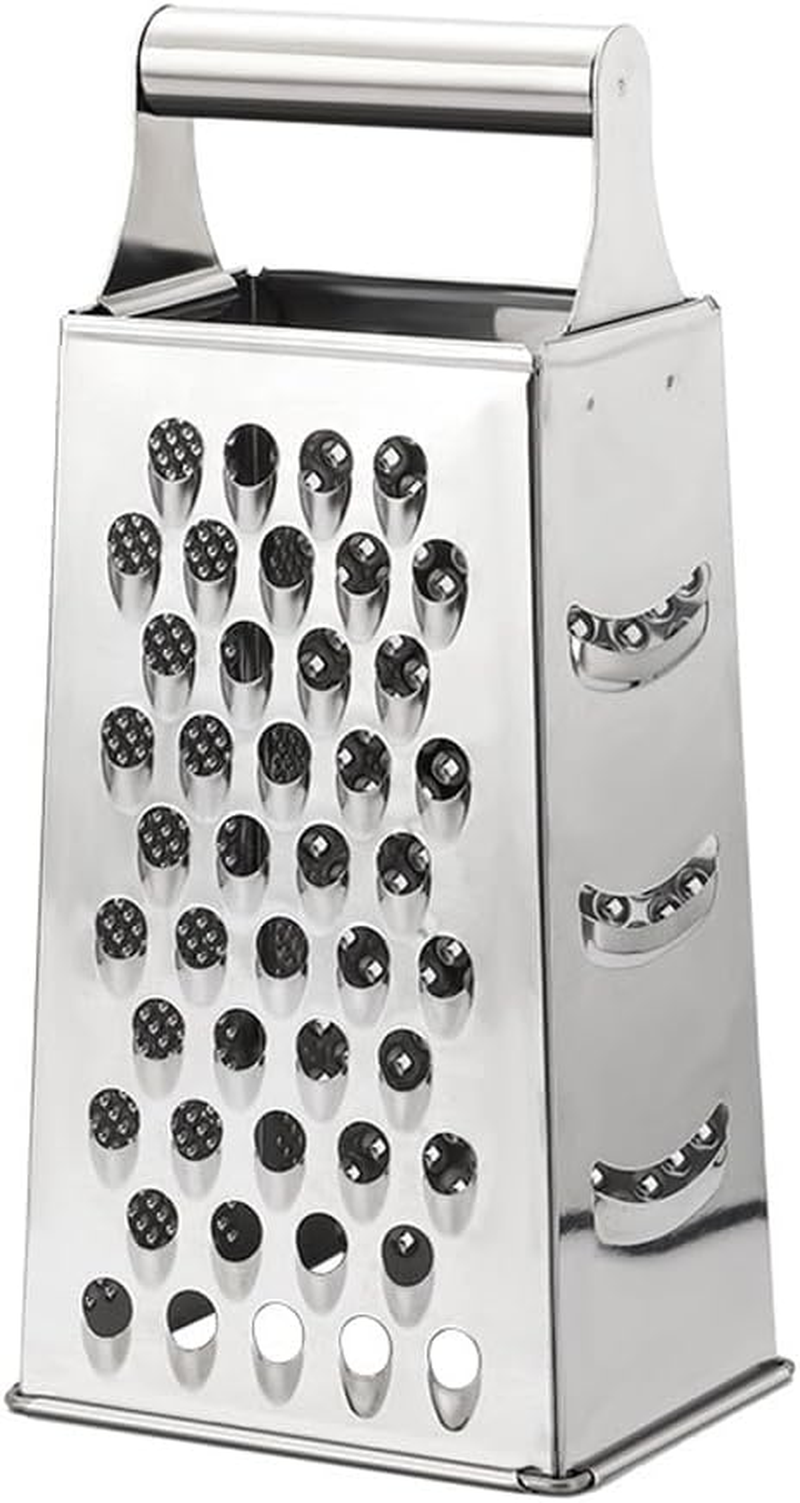 LEDON Stainless Steel 4-Sided Grater &ndash; Box Grater for Cheese, Vegetables, Potatoes, and More &ndash; Durable Kitchen Utensil 9X6.8X21.4Cm (1) image number 3