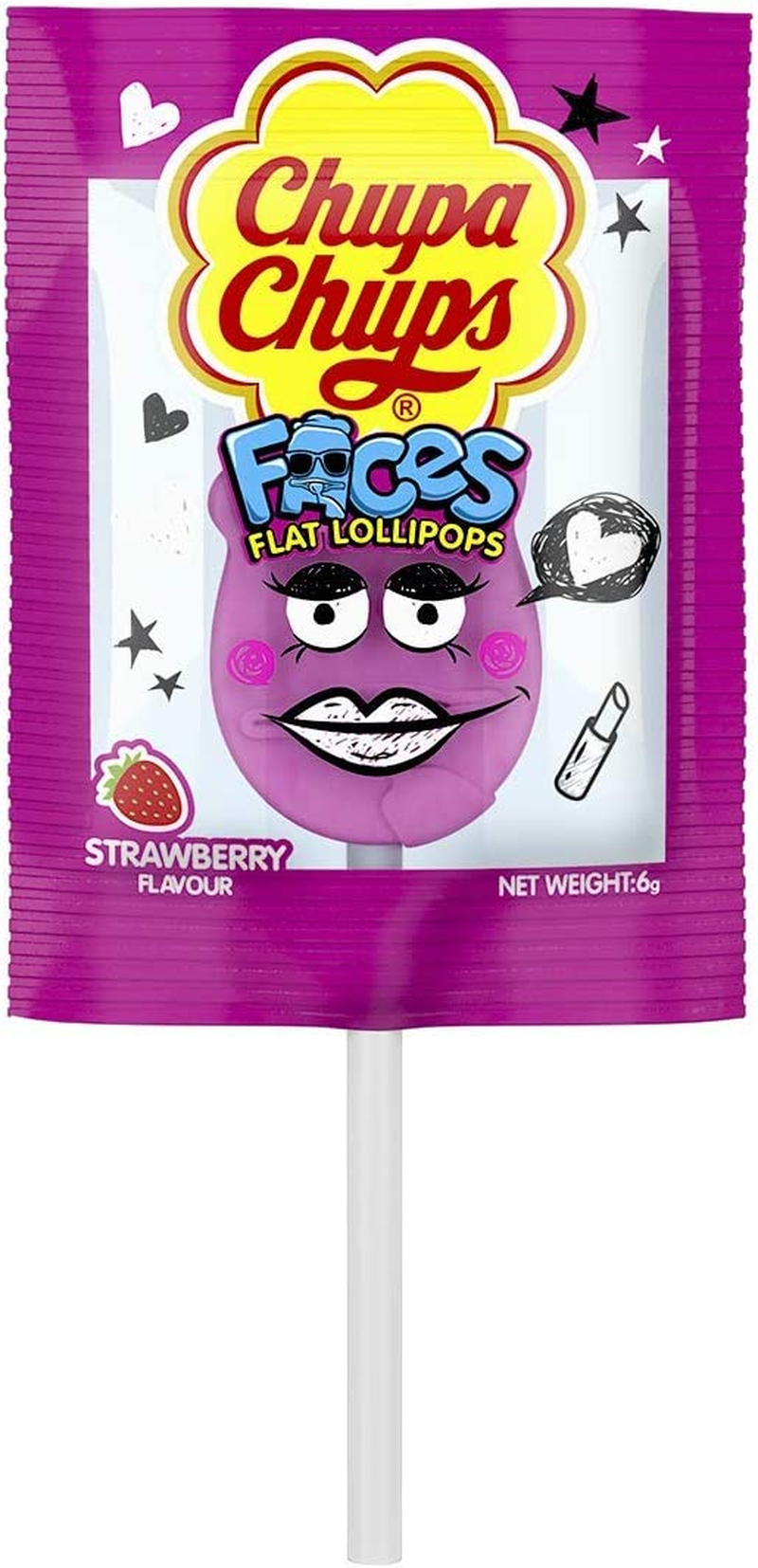 Chupa Chups Faces Lollipops Bag, 210 G (35-Pieces) image number 1