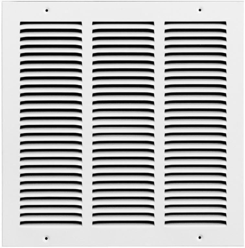 Rocky Mountain Goods Air Return Grille - Heavy Duty Steel with Premium Finish - Includes Full Installation Kit - Louvered Design - Paintable Vent Cover - Matte White - Consistent Air Flow, White image number 2
