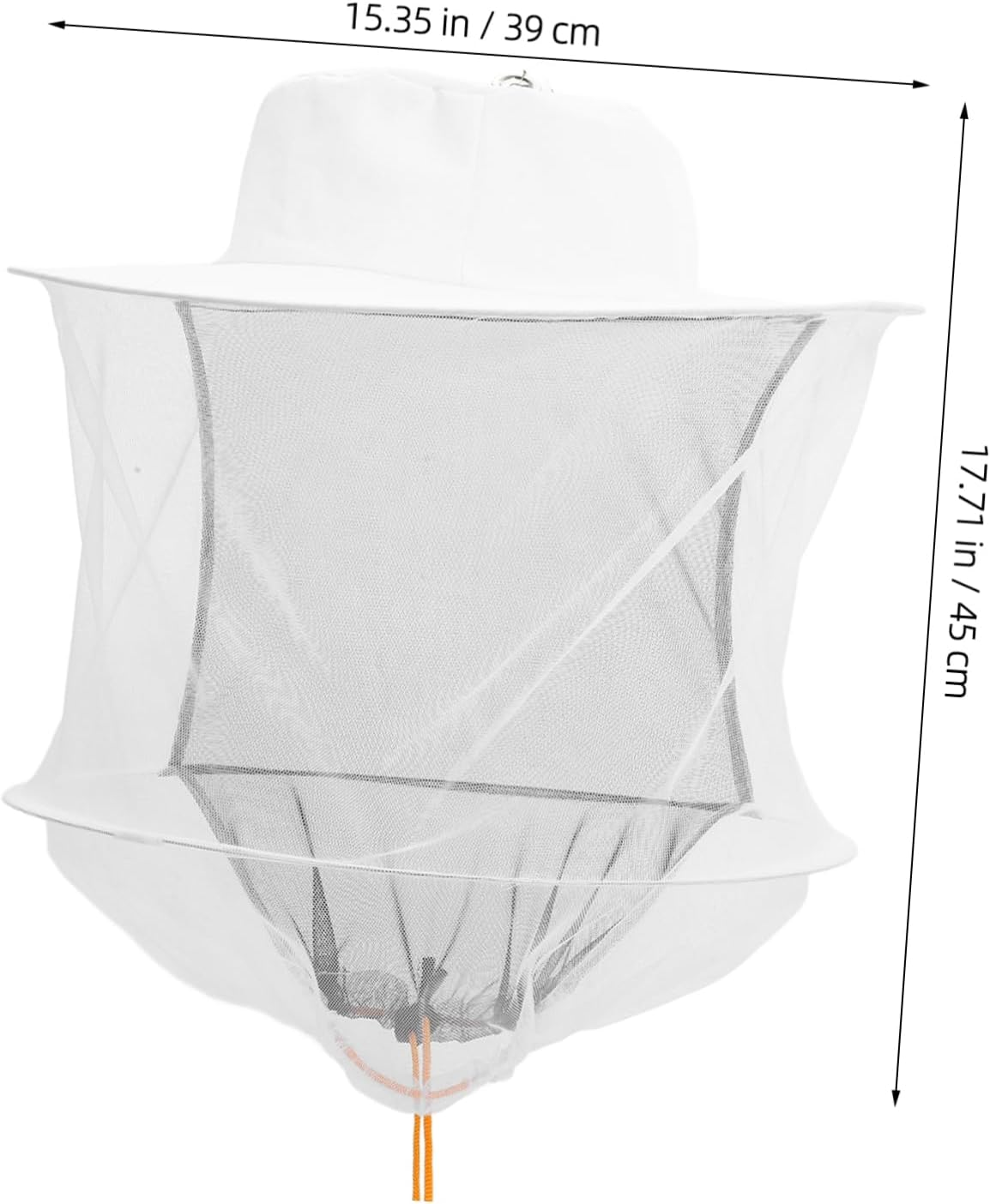 Portable Beekeeper Hat with Netting Lightweight Face Covering for Beekeeping Gardening Outdoor Activities Breathable Durable Design White image number 4