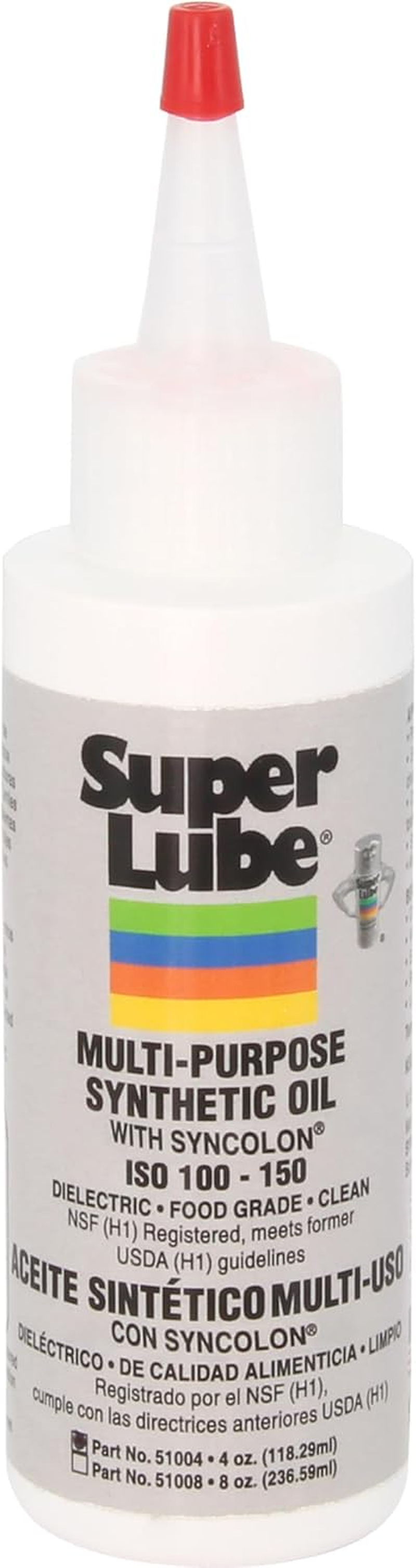 Super Lube Multi-Purpose Synthetic Oil with Syncolon 4 Oz Bottle