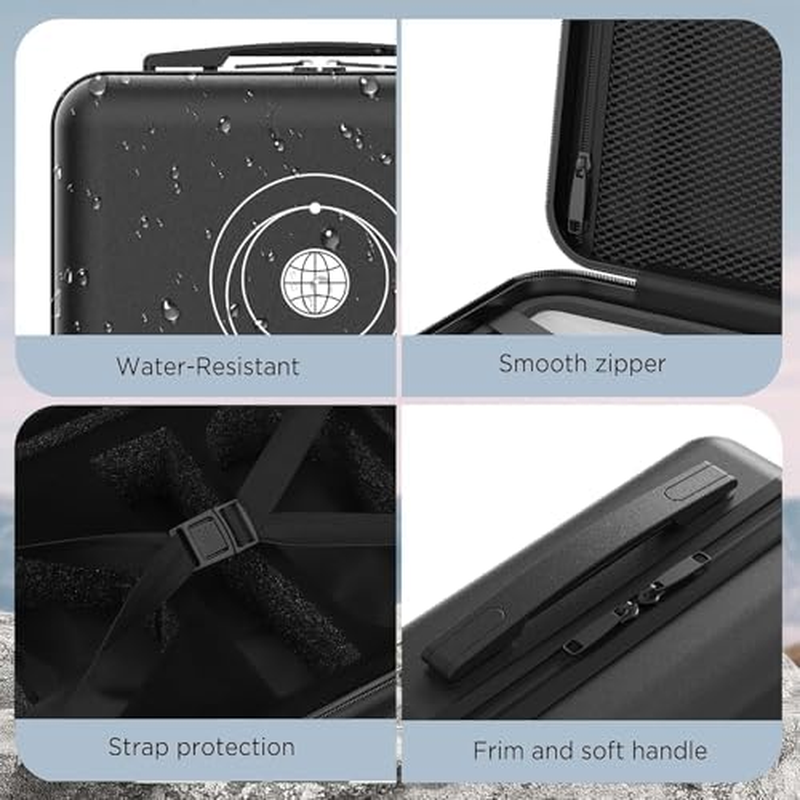 Jiawu Travel Case for Mini, Hard Case with Exact Cut Foam Hold for Mini Dish, DC Power Cable, Kickstand, Power Supply, Mini Outdoor Carrying Case image number 3