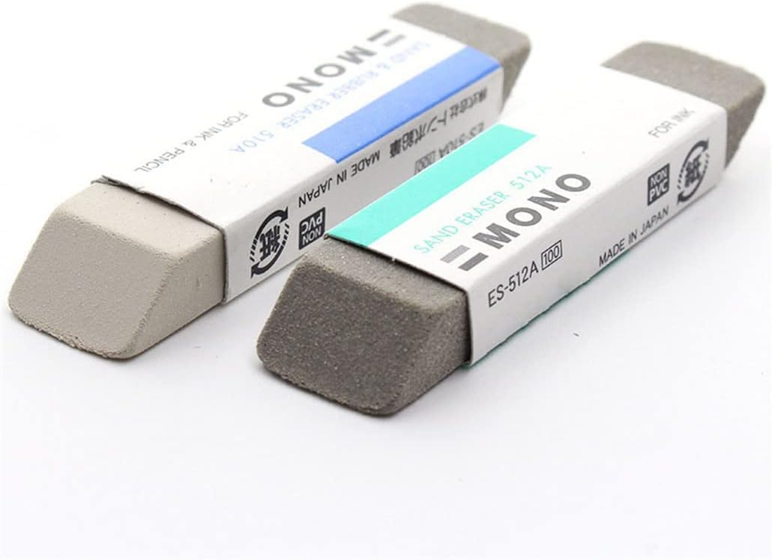 2 Pcs Natural Rubber Eraser Ink Eraser Sand Rubber Fountain Pen Rubber No.Es512A Supplies Deft Design image number 3