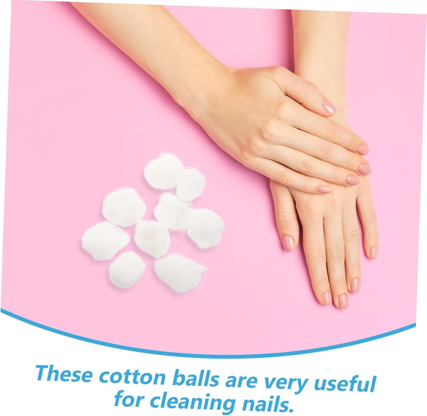 Vaguelly Nail Polish Remover Cotton Balls 500G Gentle on Skin Soft Absorbent Cotton for Makeup image number 5