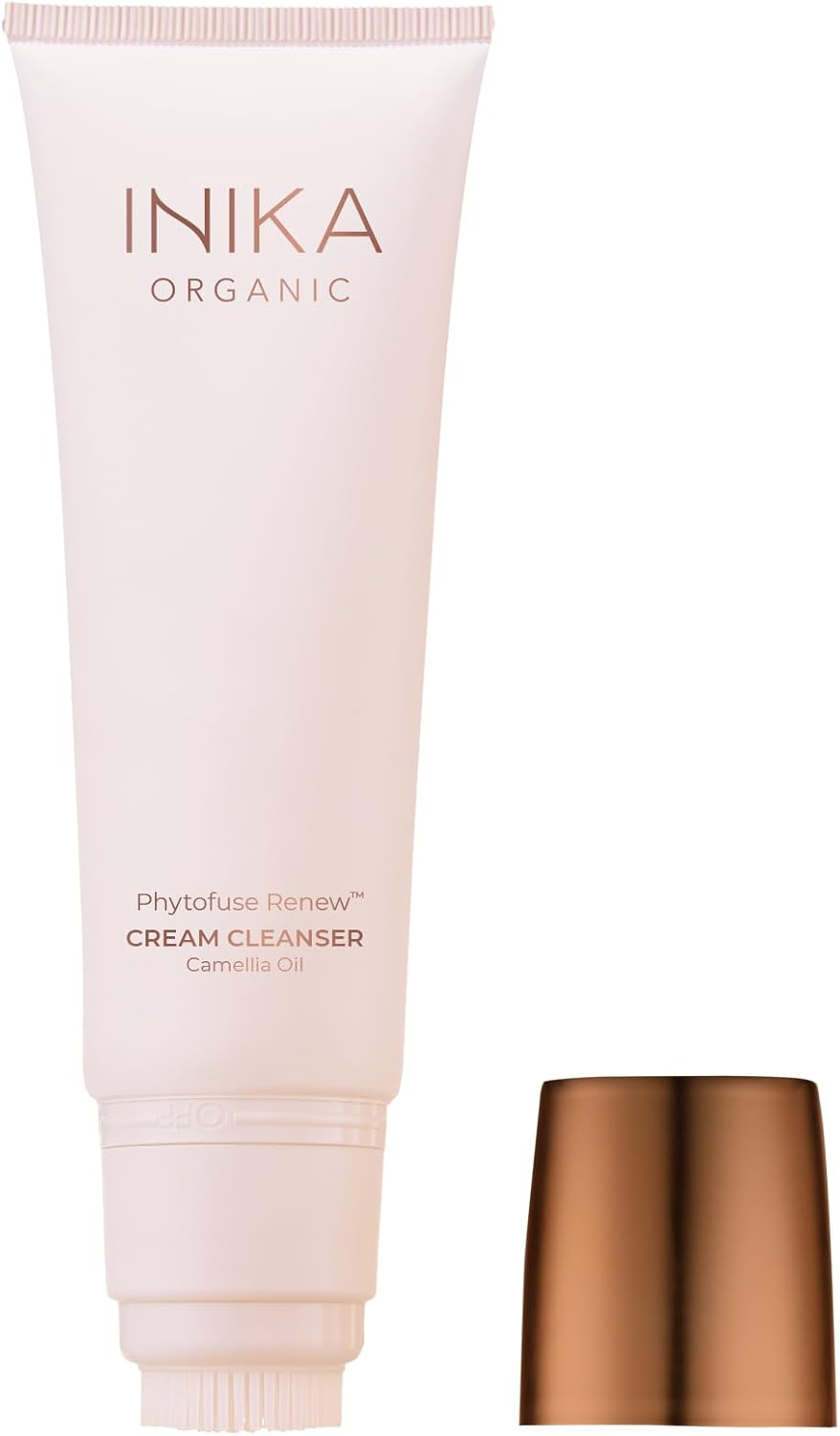 INIKA Organic Phytofuse Renew Cream Cleanser | Sensitive, 100% Natural, Deeply Cleanse & Boost Circulation. Restores Hydration & Protects Skin Barrier. 100Ml image number 2