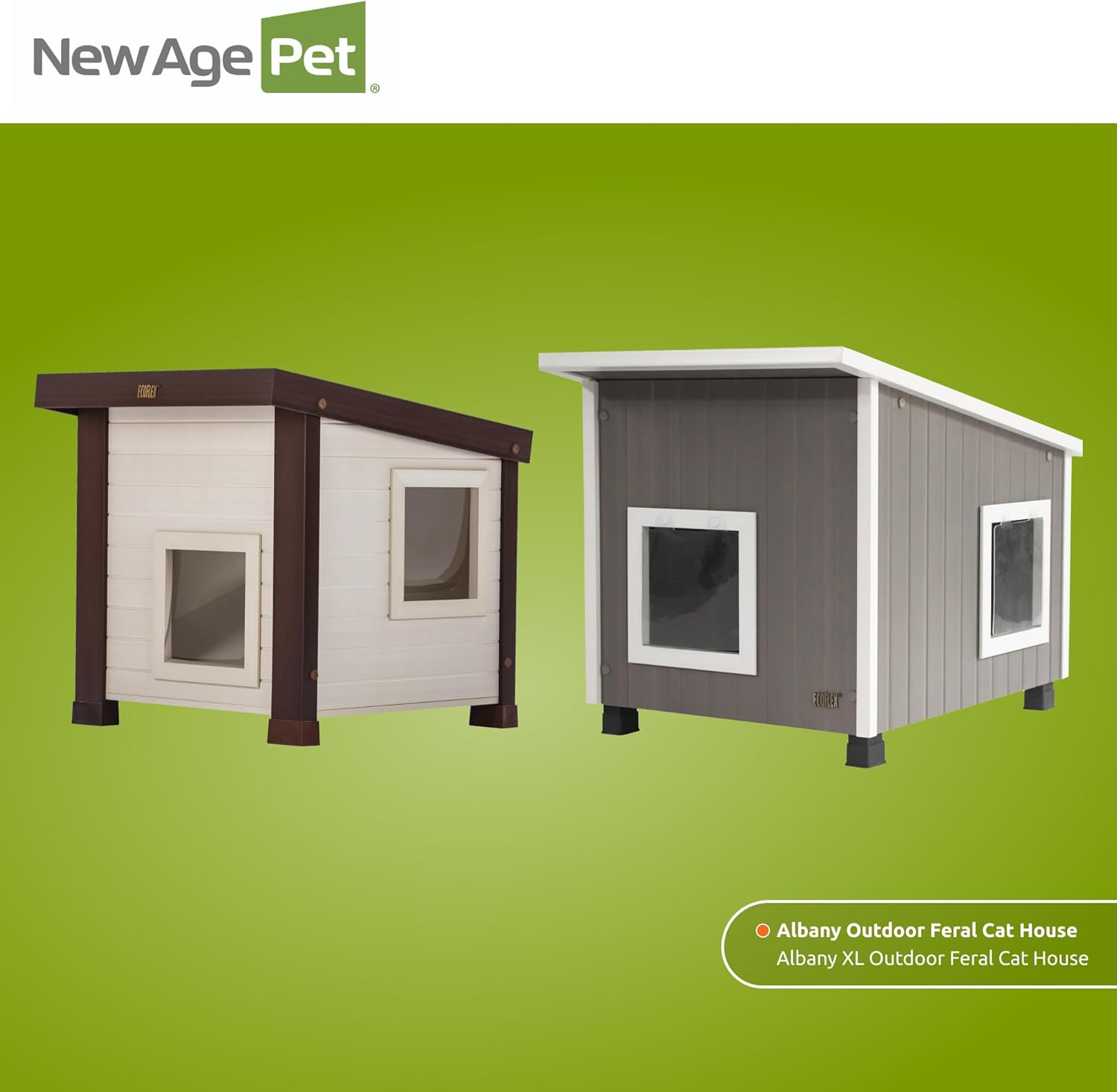 New Age Pet Ecoflex Albany Outdoor Feral Cat House image number 4